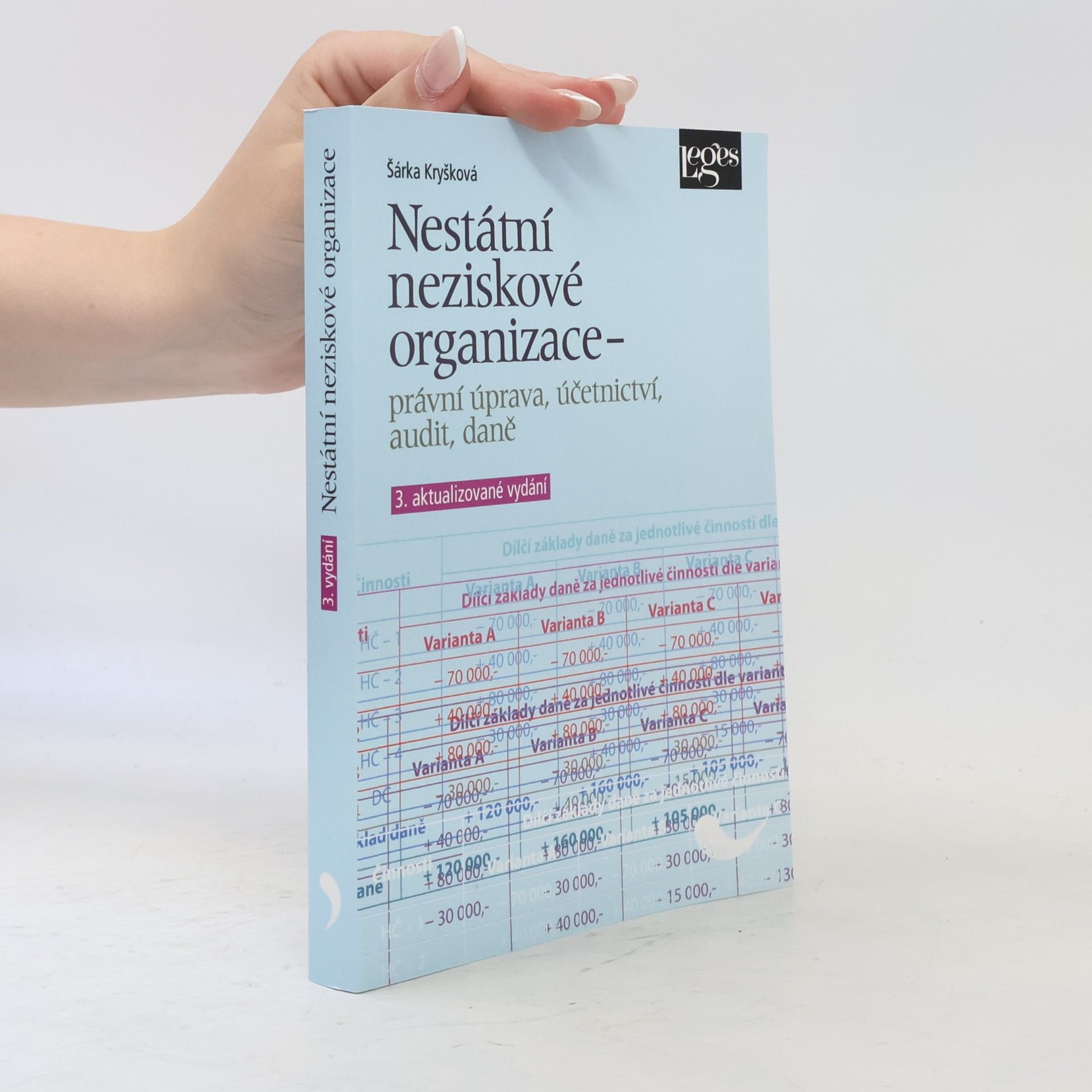 Šárka Kryšková Nestátní neziskové organizace: právní úprava, účetnictví, audit, daně - 3. aktualizované vydání