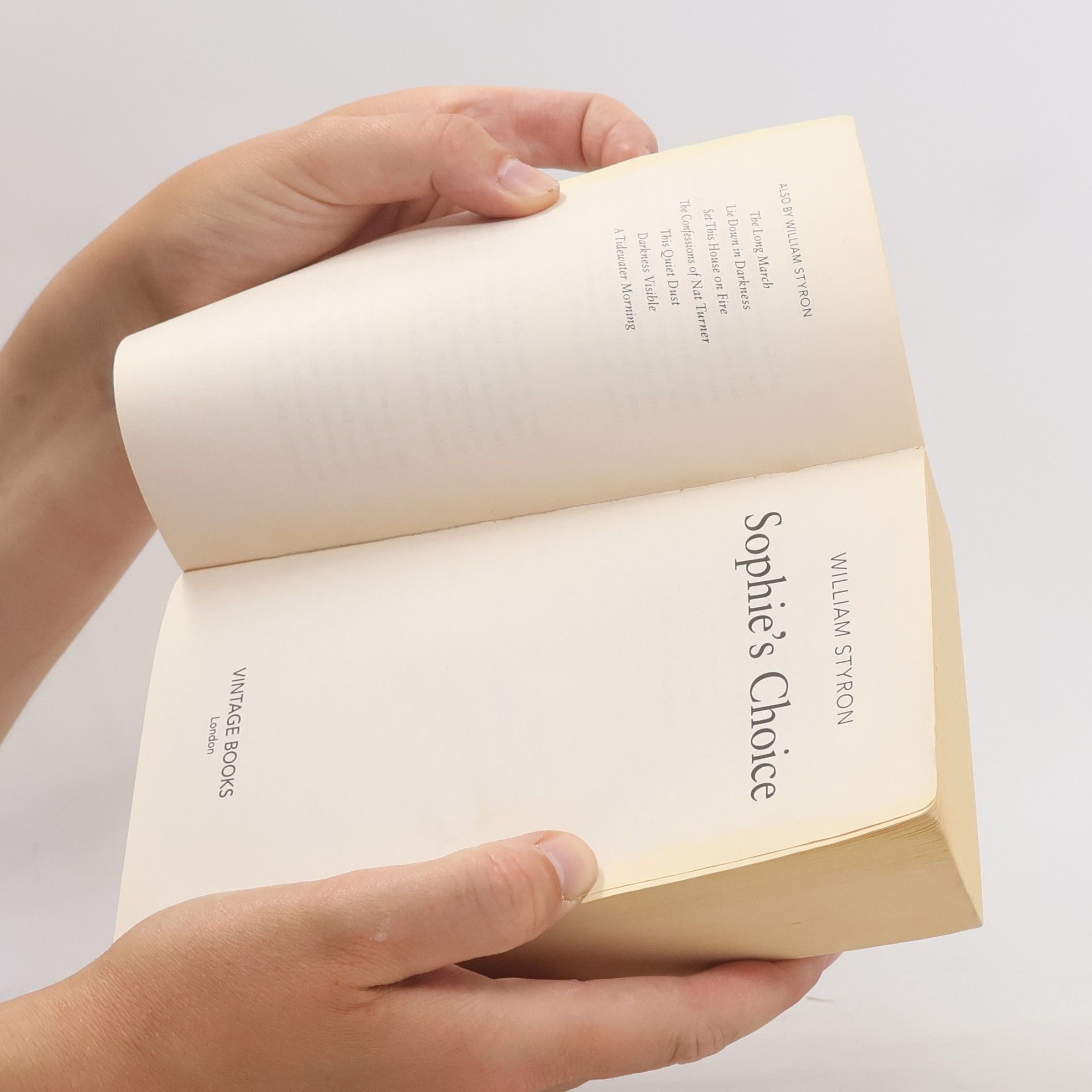 William Styron Sophie's choice