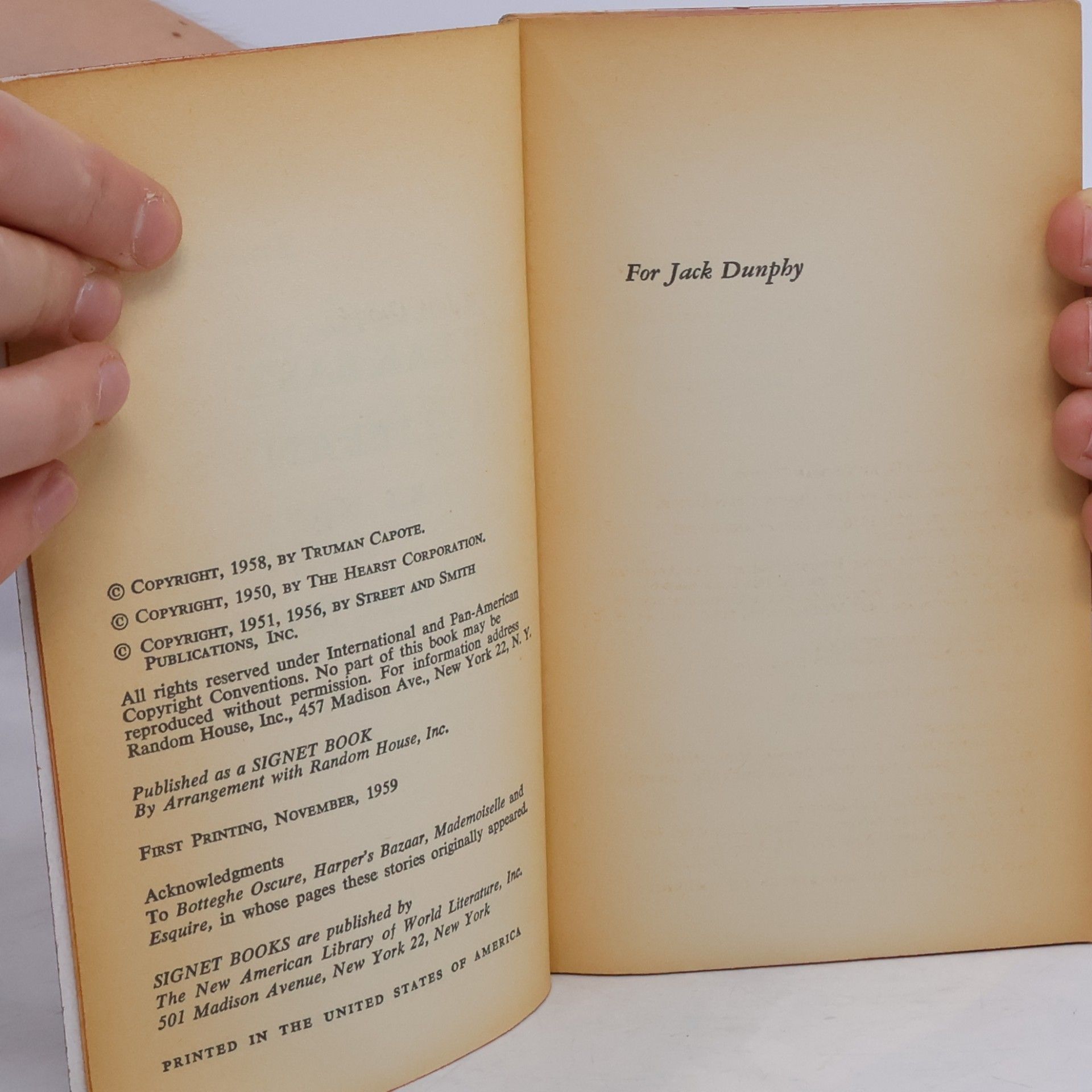 Truman Capote Breakfast at Tiffany's