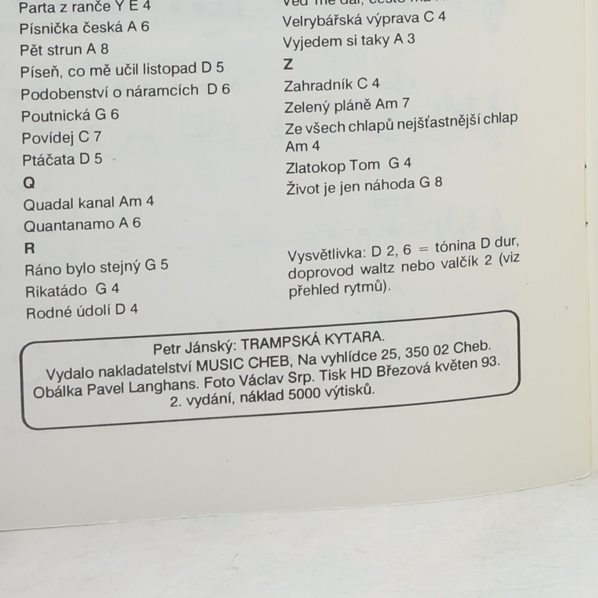 Petr Jánský Trampská kytara. Učebnice pro začátečníky