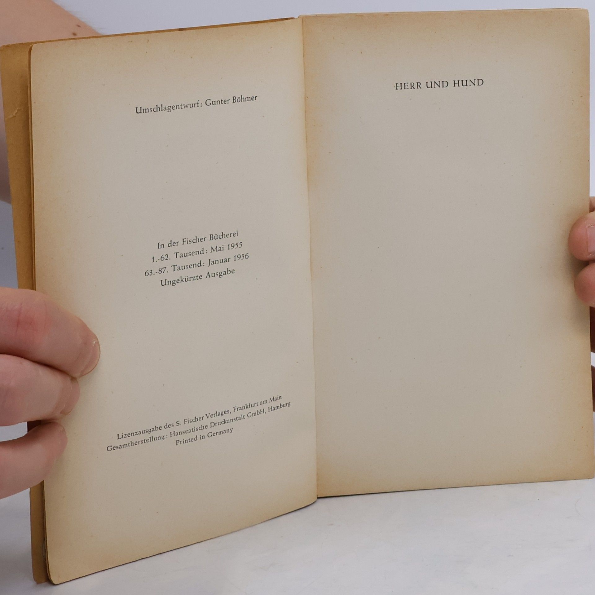 Thomas Mann Herr und Hund