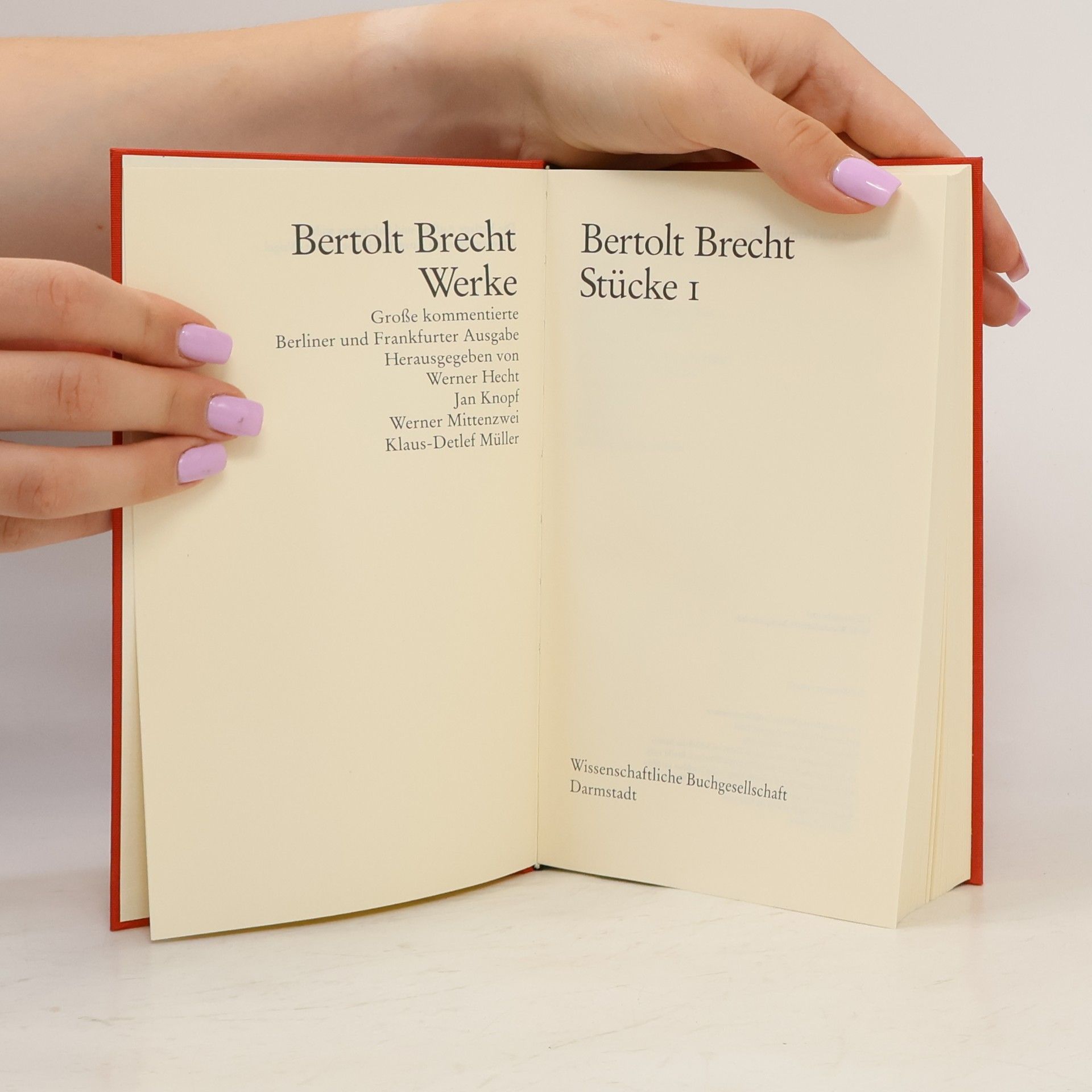 Bertolt Brecht Bertolt Brecht Werke 1