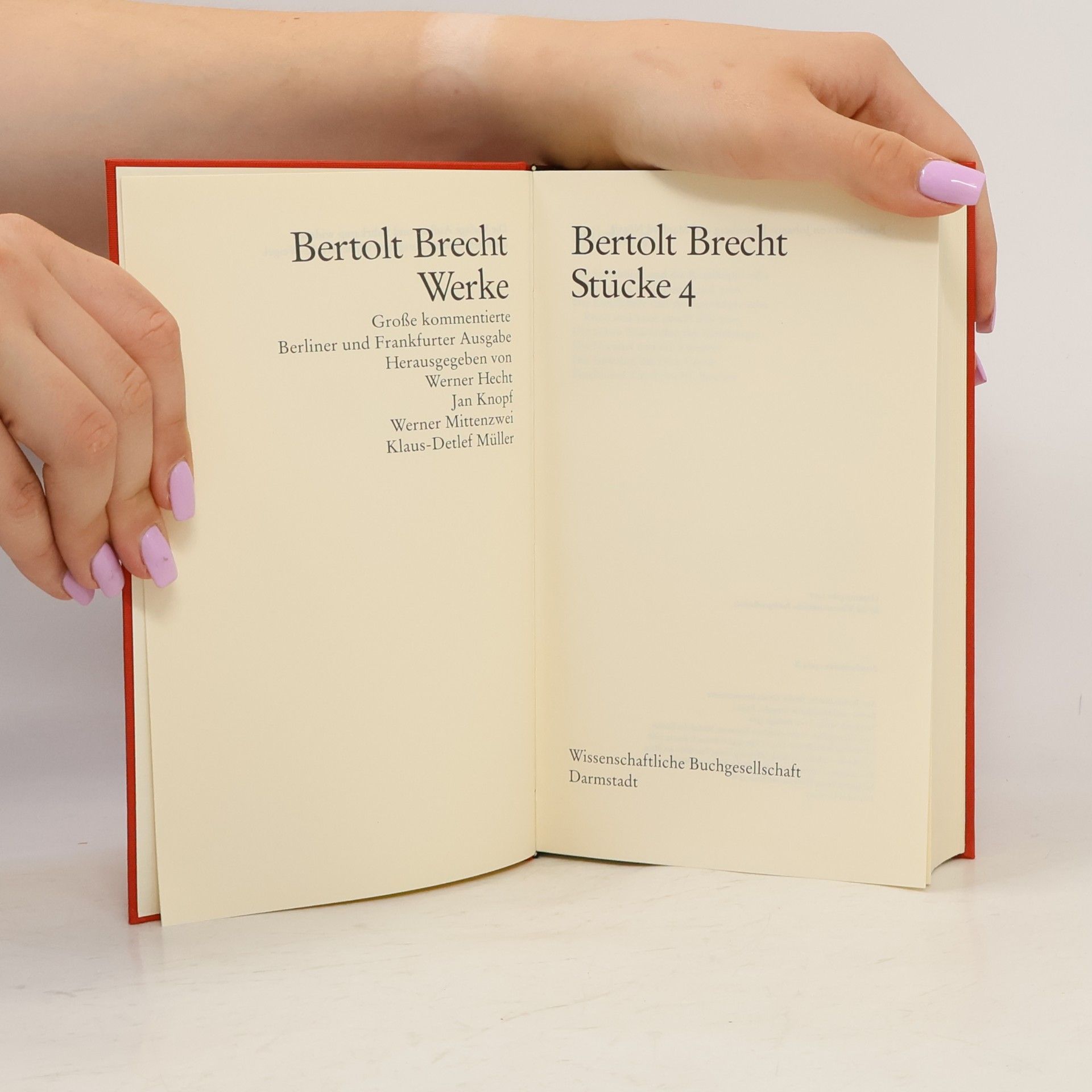 Bertolt Brecht Bertolt Brecht Werke 4