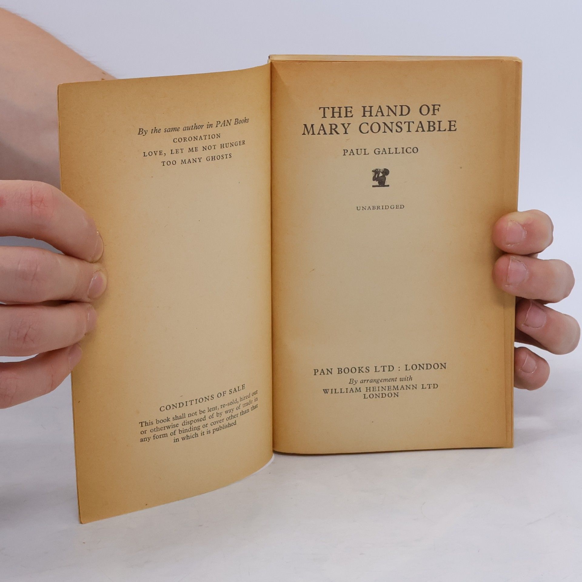 Paul Gallico The Hand of Mary Constable