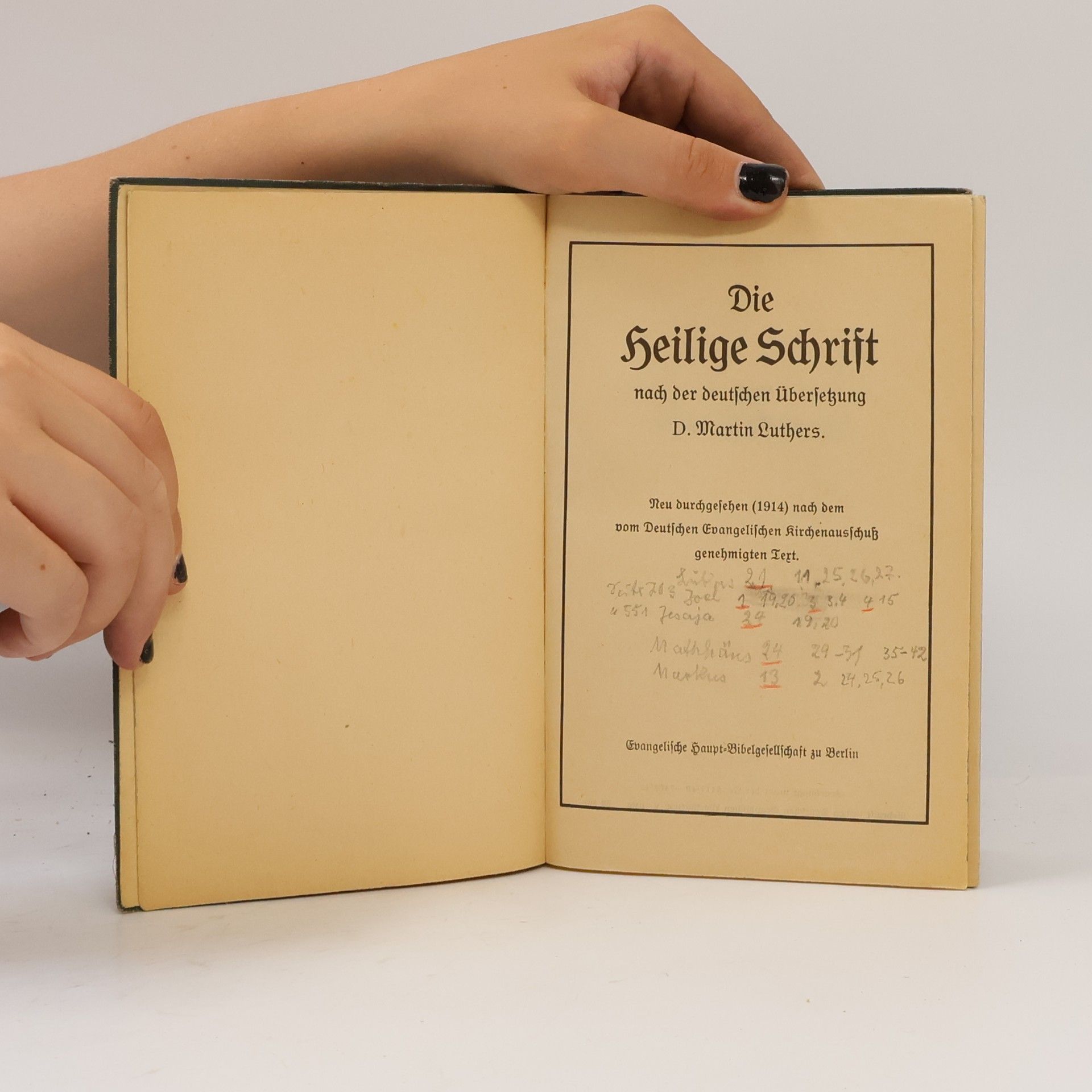 Martin Luther Die heilige Schrift