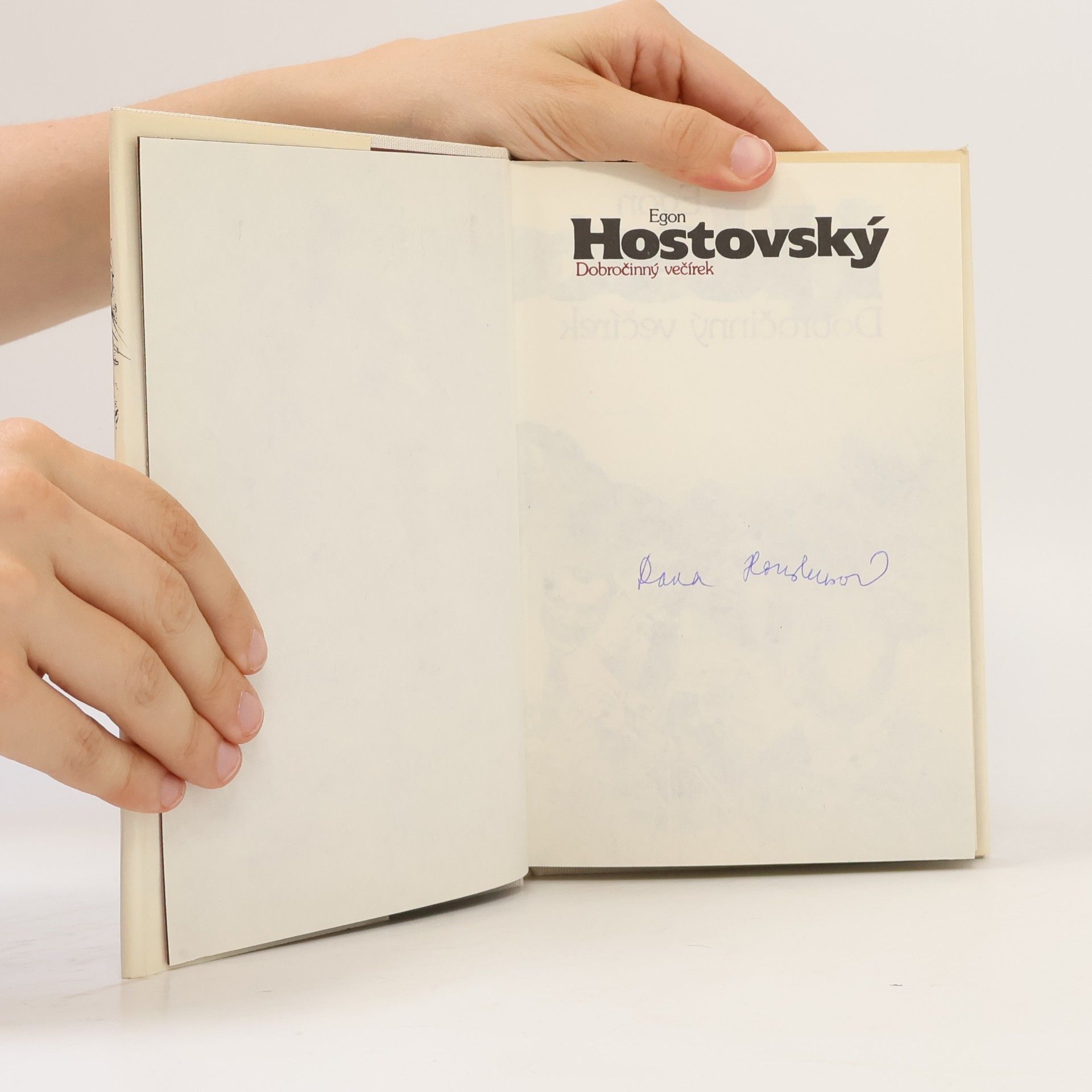 Egon Hostovský Dobročinný večírek
