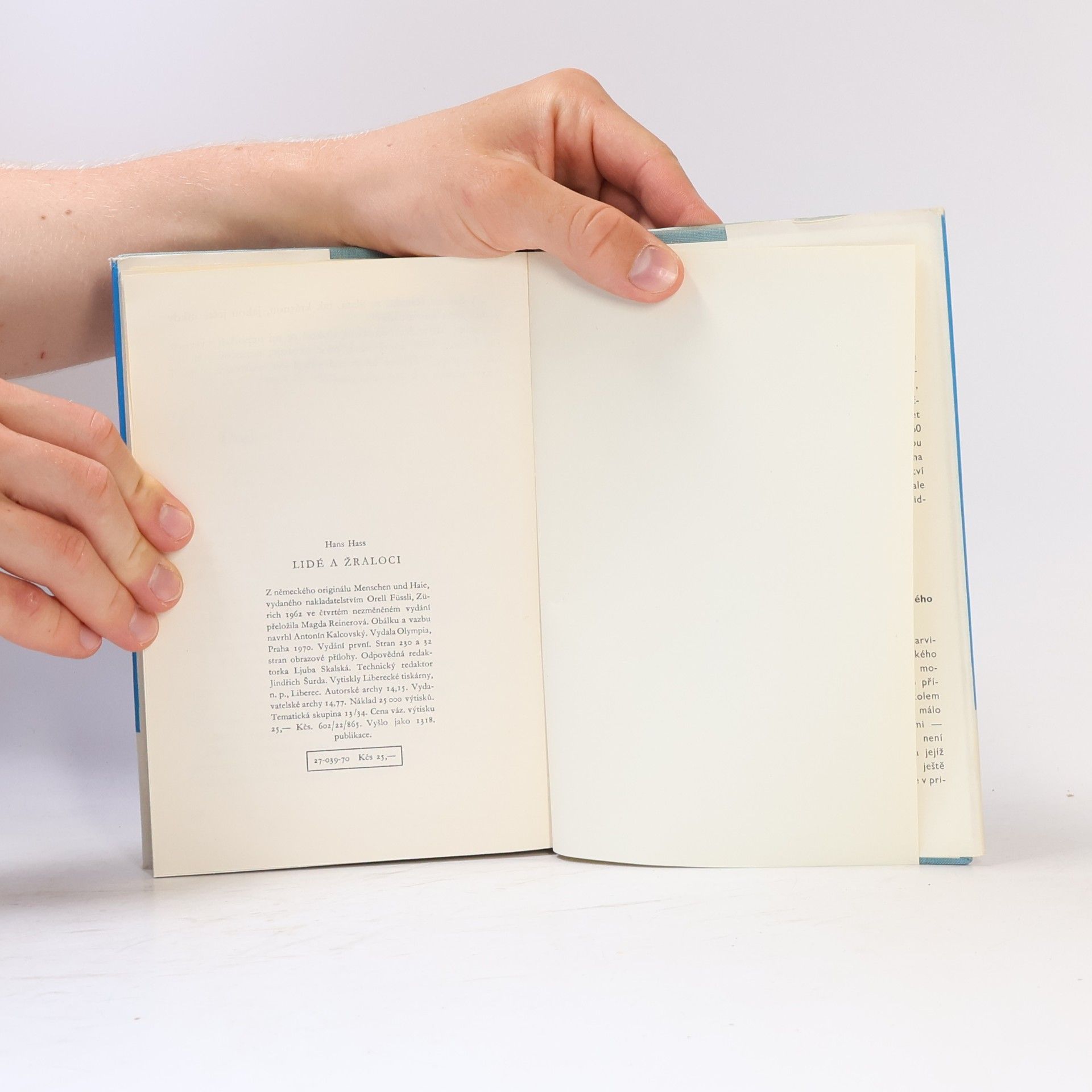Hans Hass Lidé a žraloci