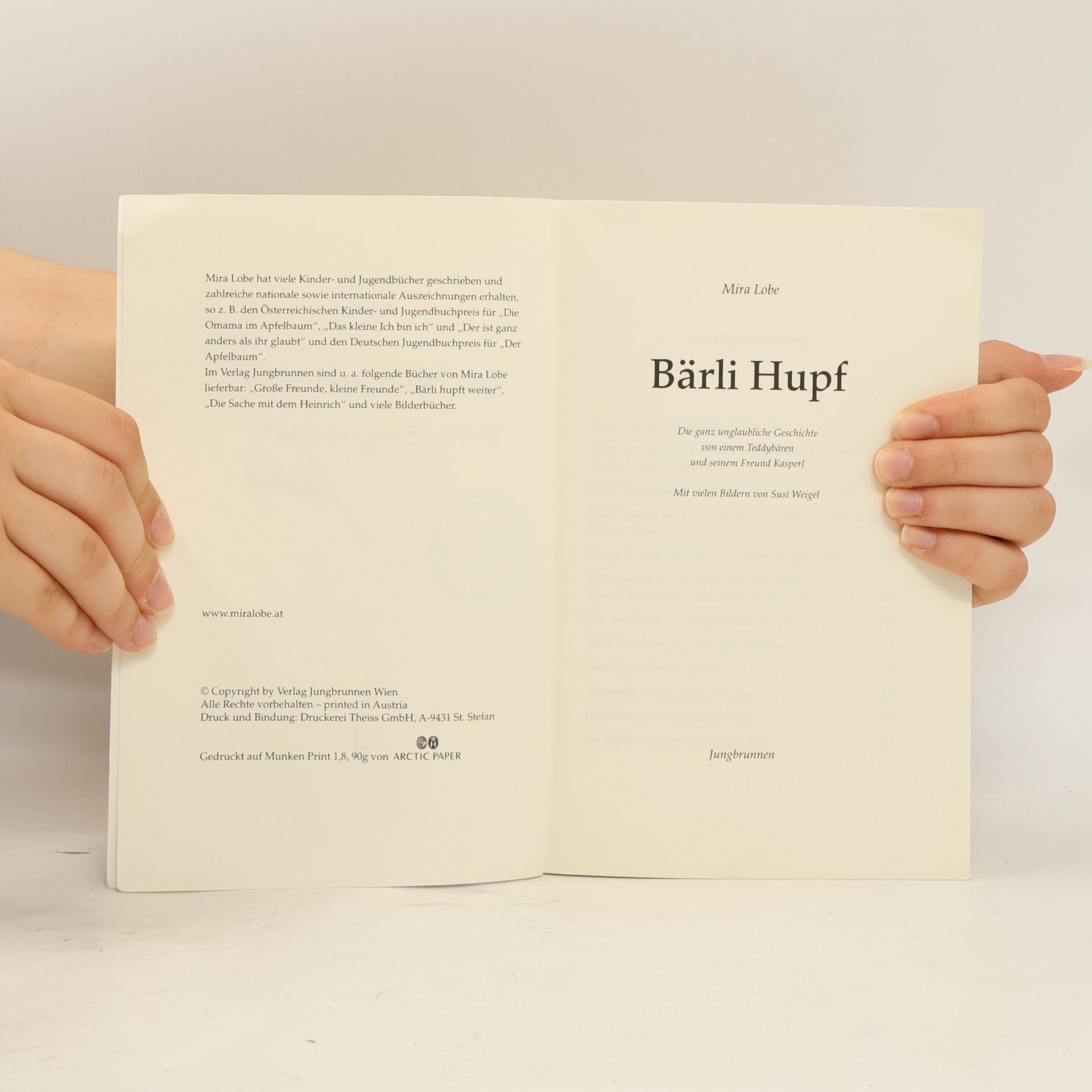 Mira Lobe Bärli Hupft Weiter