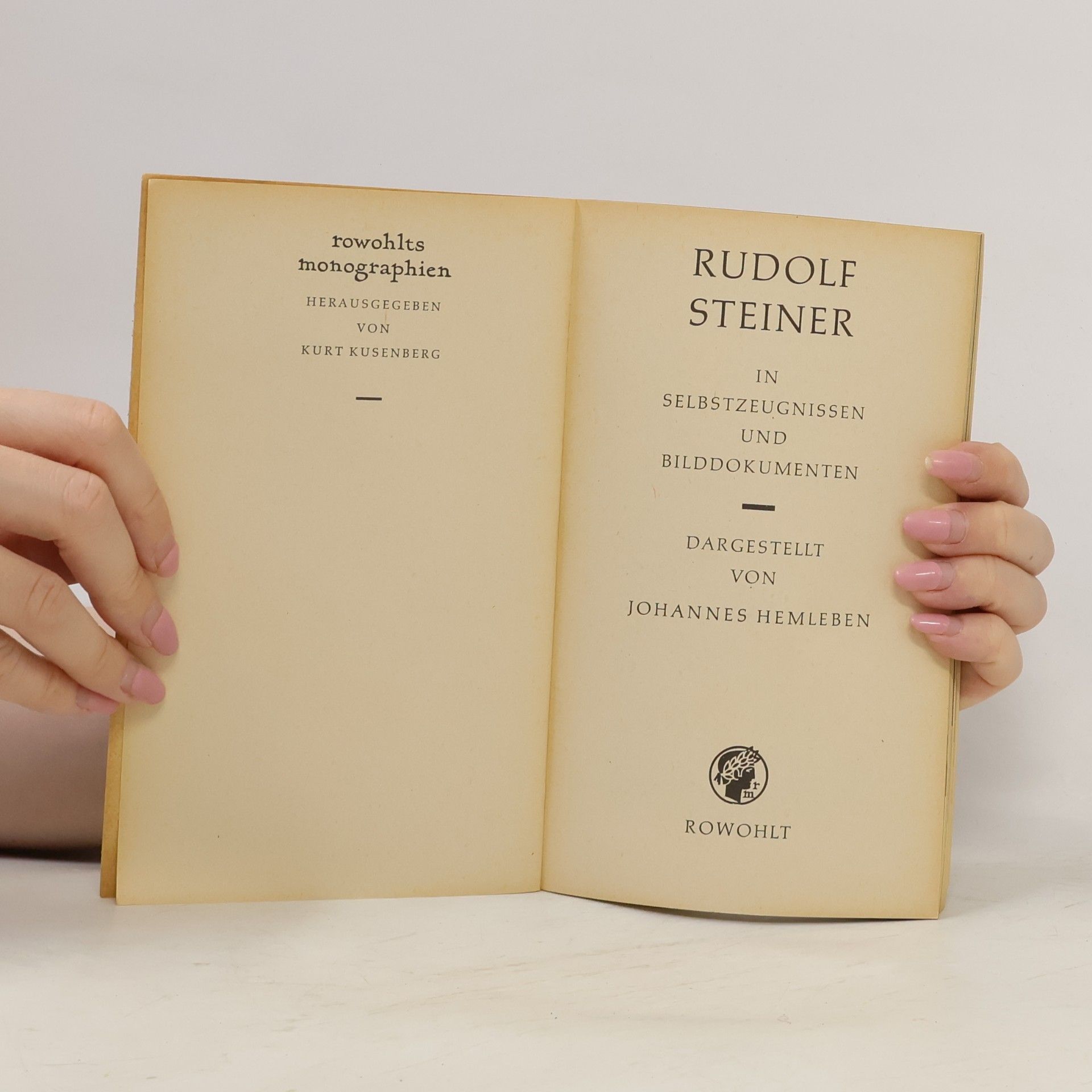 Johannes Hemleben Rudolf Steiner