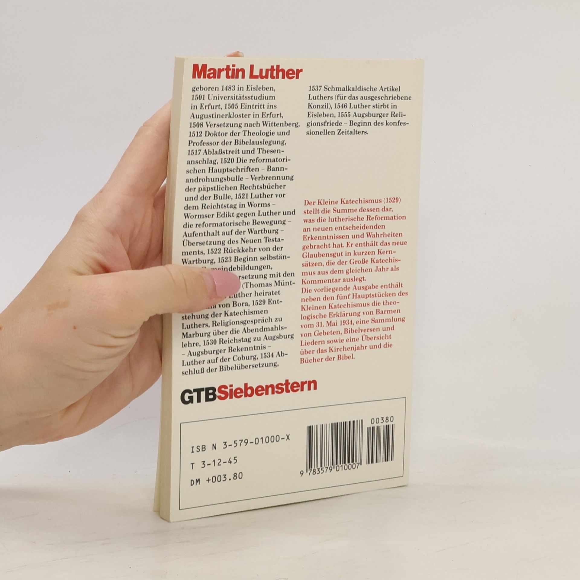 Martin Luther Der kleine Katechismus
