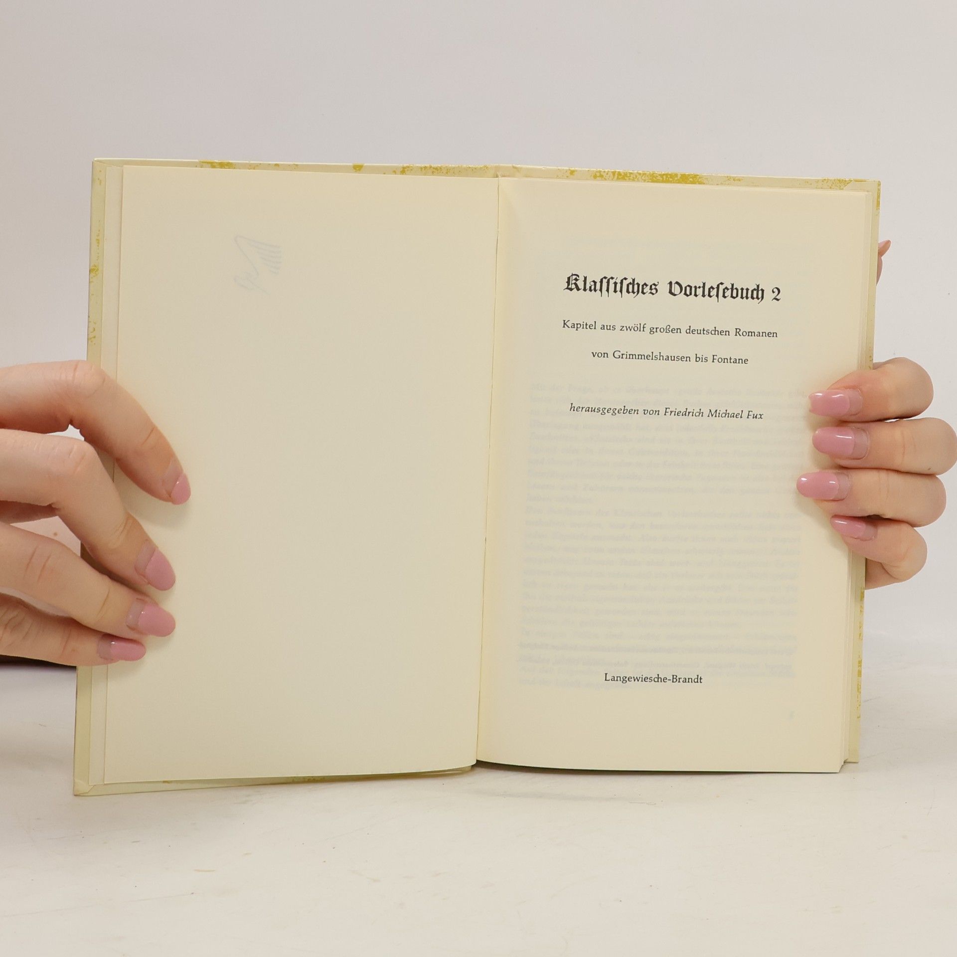 Friedrich Michael Fux Klassisches Vorlesebuch 2