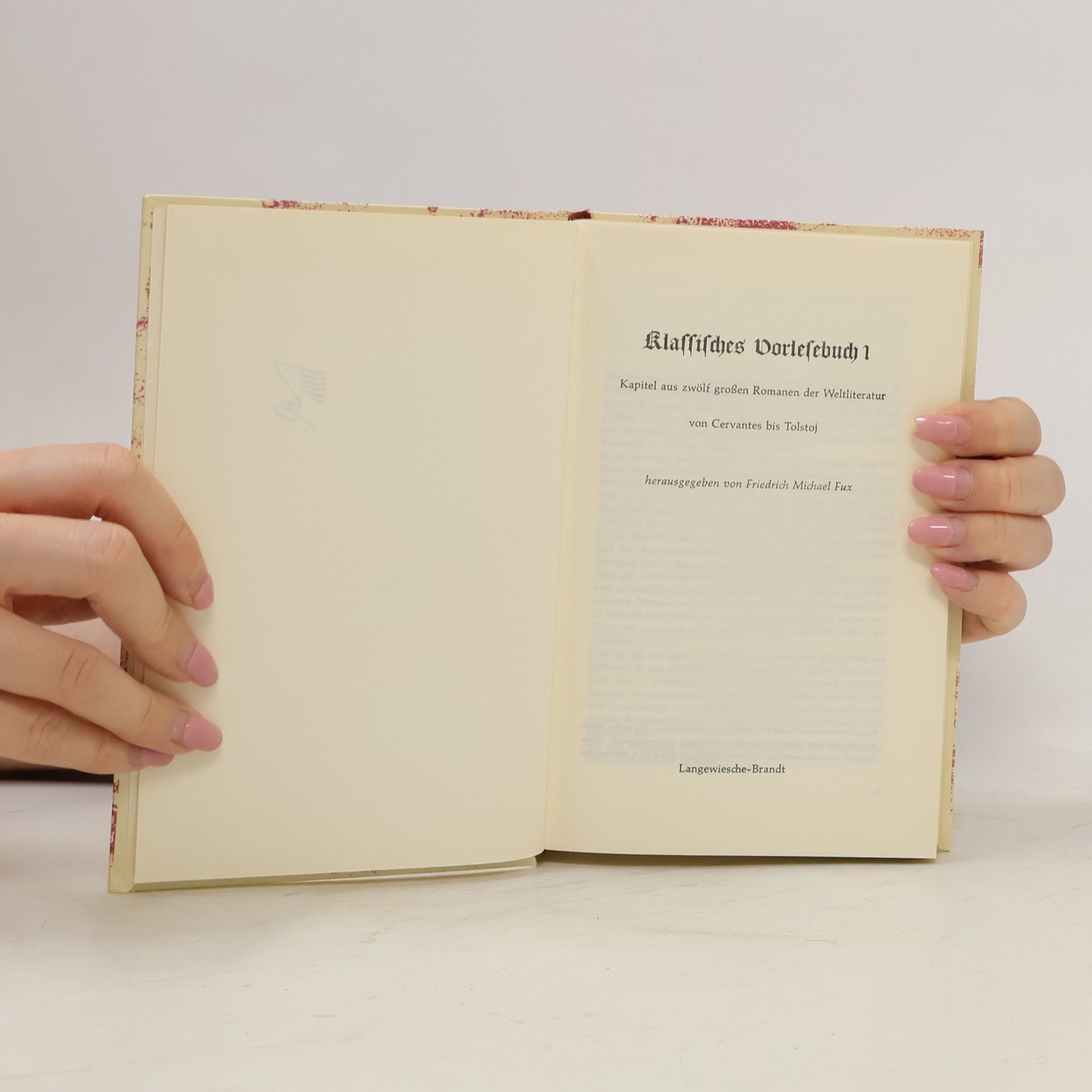 Friedrich Michael Fux Klassisches Vorlesebuch 1