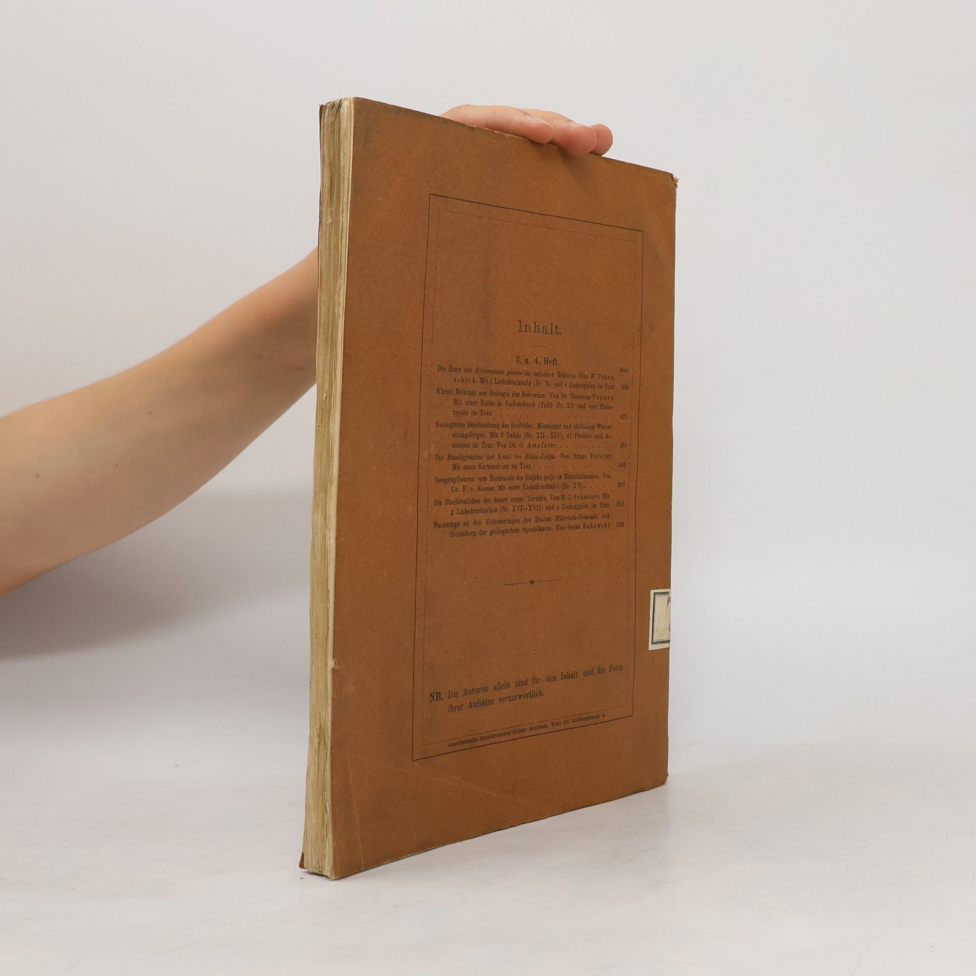kolektiv Jahrbuch der kaiserlich-königlichen Geologischen Reichsanstalt