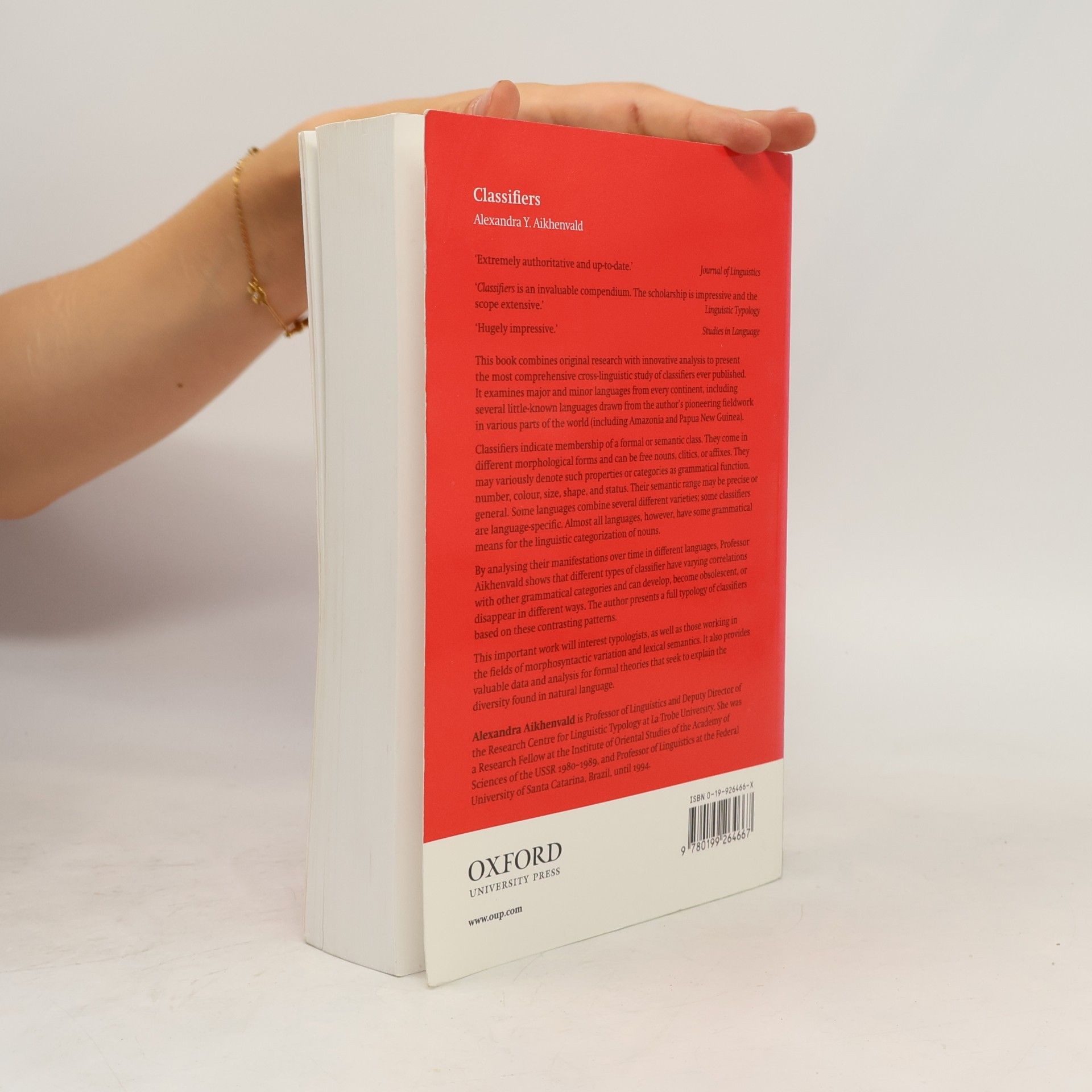 Alexandra Y. Aikhenvald Oxford Studies in Typology and Linguistic Theory: Classifiers