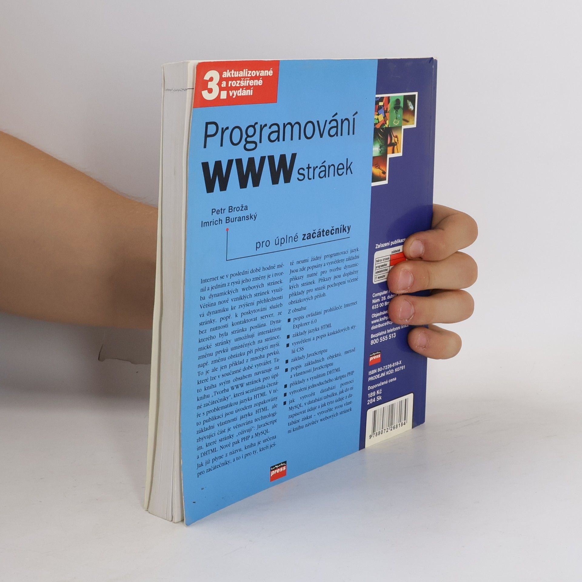 Petr Broža Programování WWW stránek pro úplné začátečníky