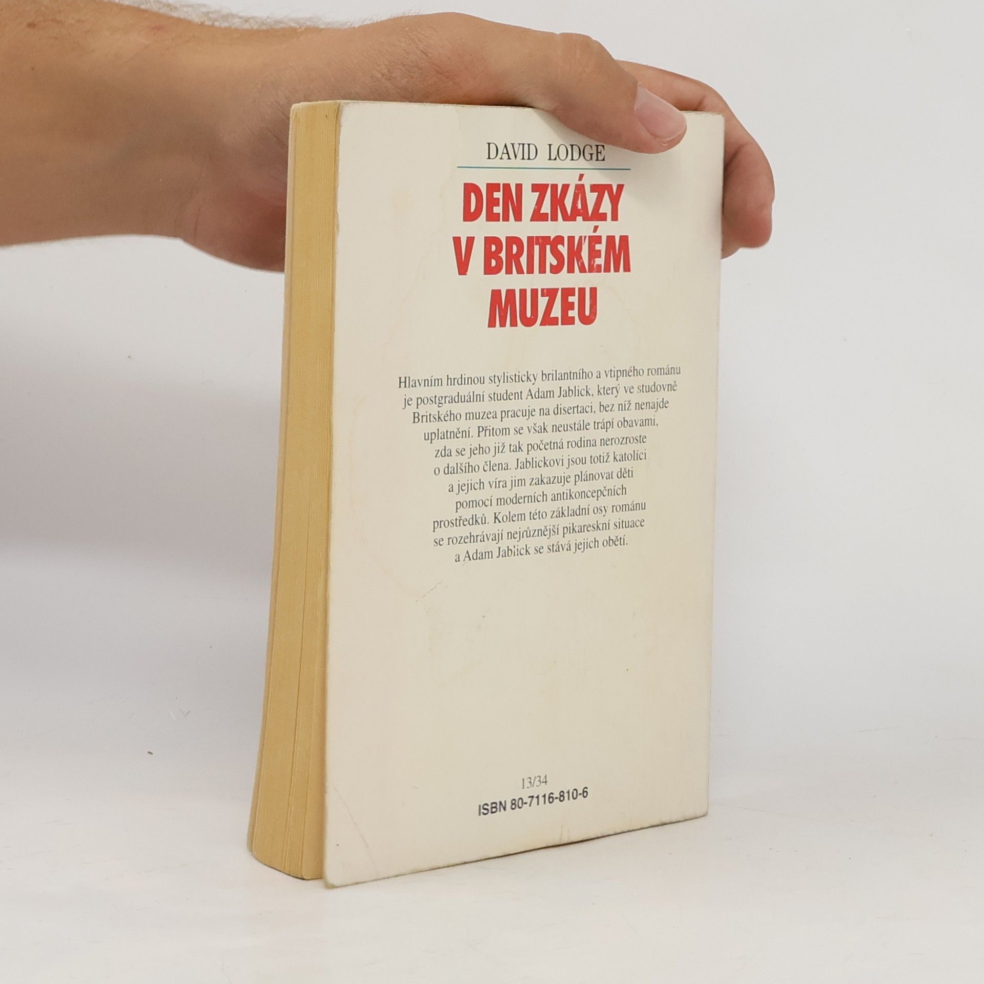 David Lodge Den zkázy v Britském muzeu