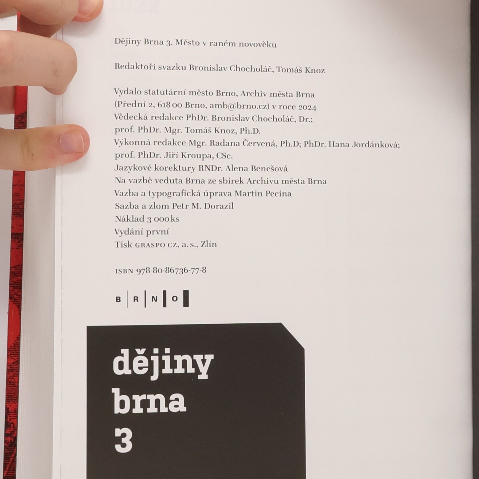 Bronislav Chocholáč Dějiny Brna 3