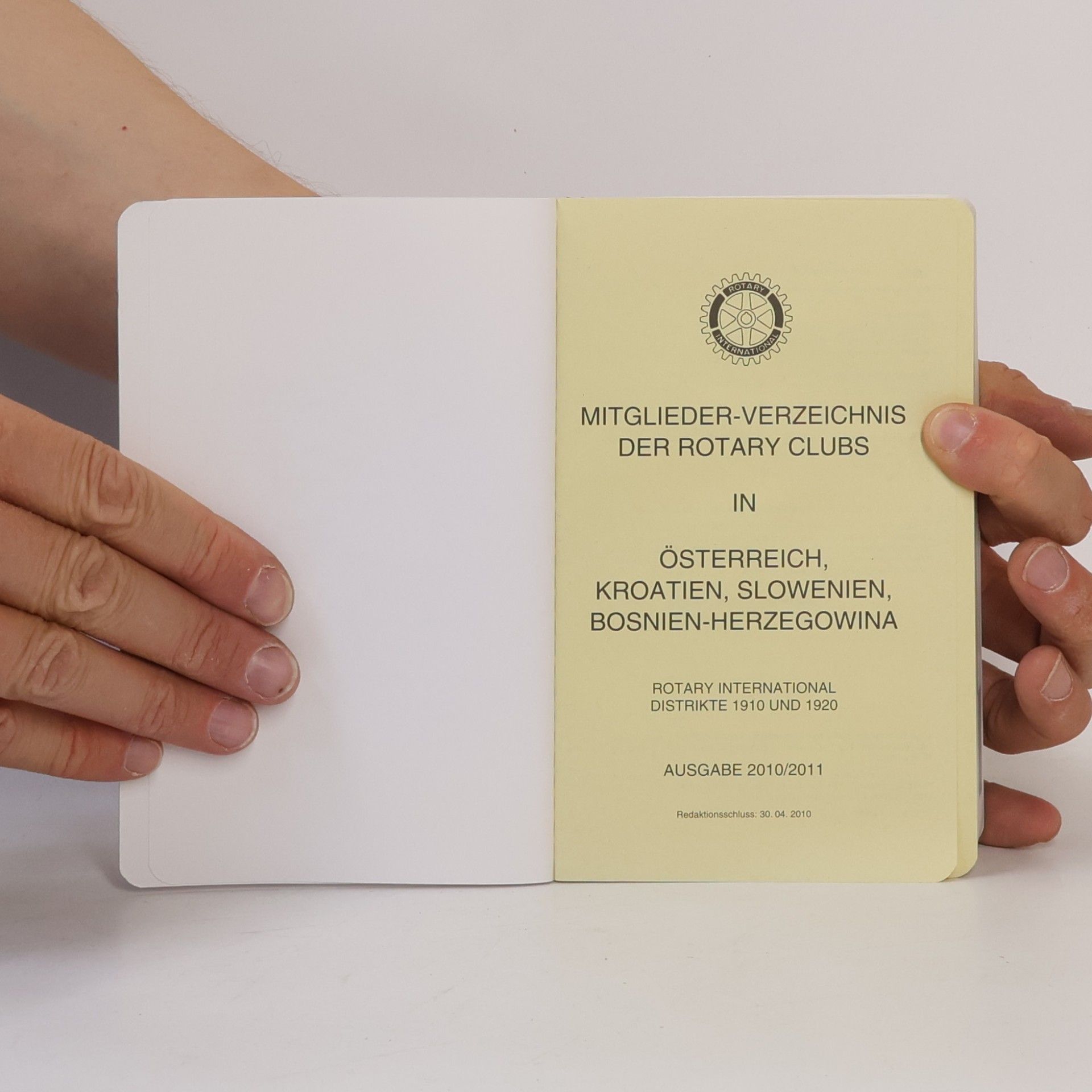 Autorenkollektiv Mitglieder-Verzeichnis der Rotary Clubs in Österreich, Kroatien, Slowenien, Bosnien- Herzegowina