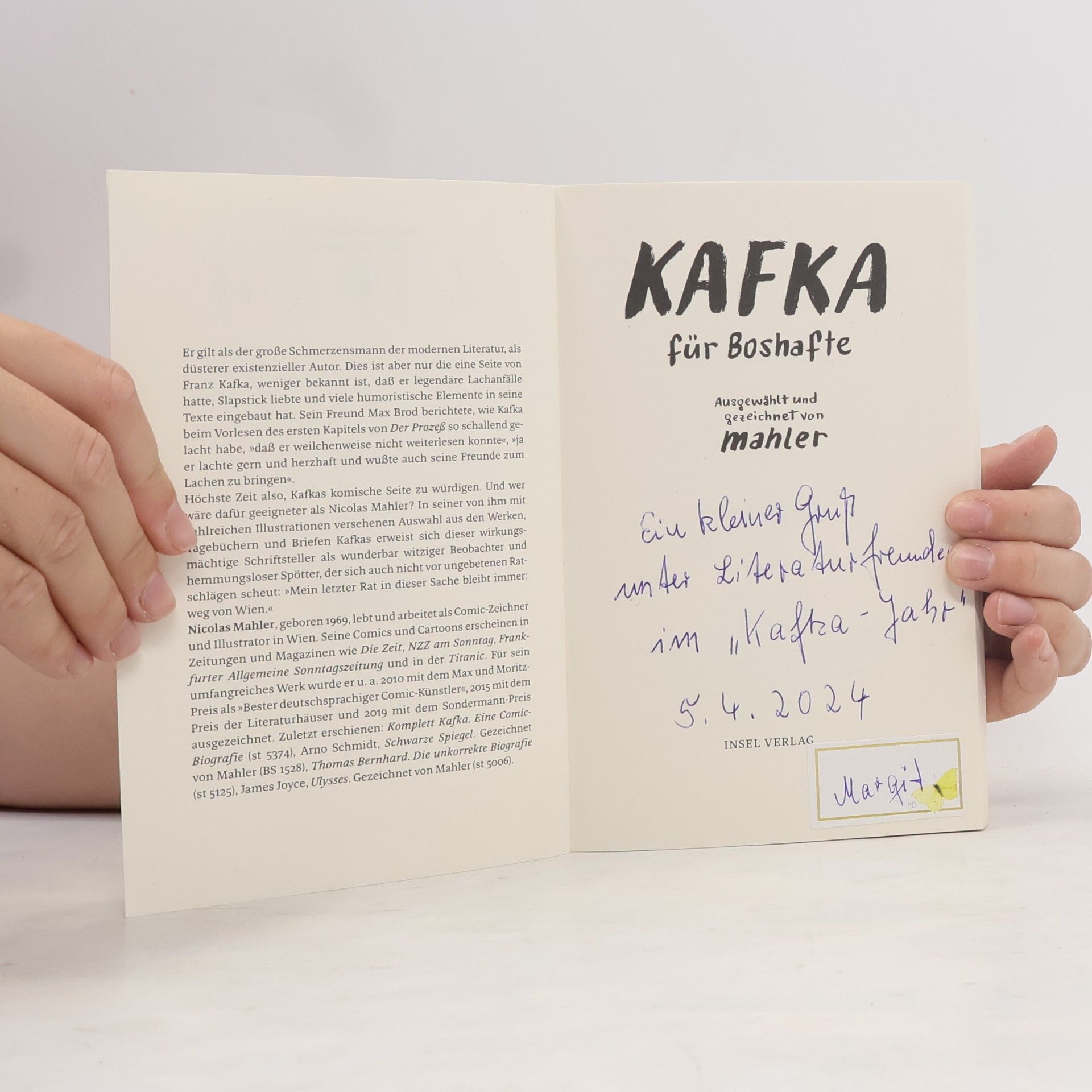 Nicolas Mahler Kafka für Boshafte