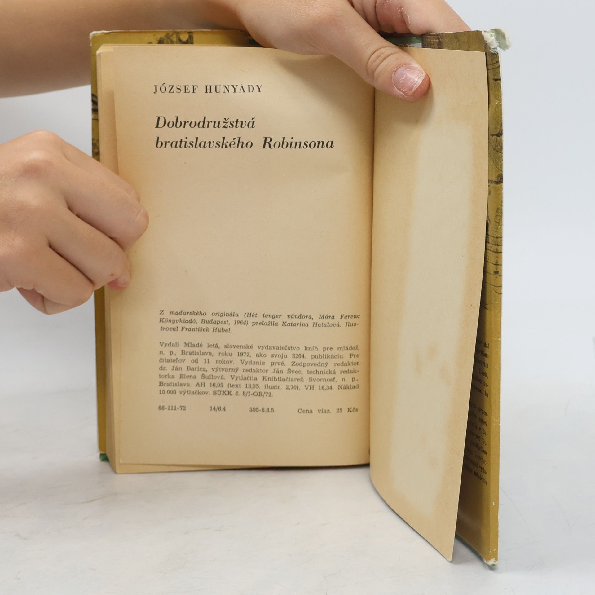József Hunyady Dobrodružstvá bratislavského Robinsona
