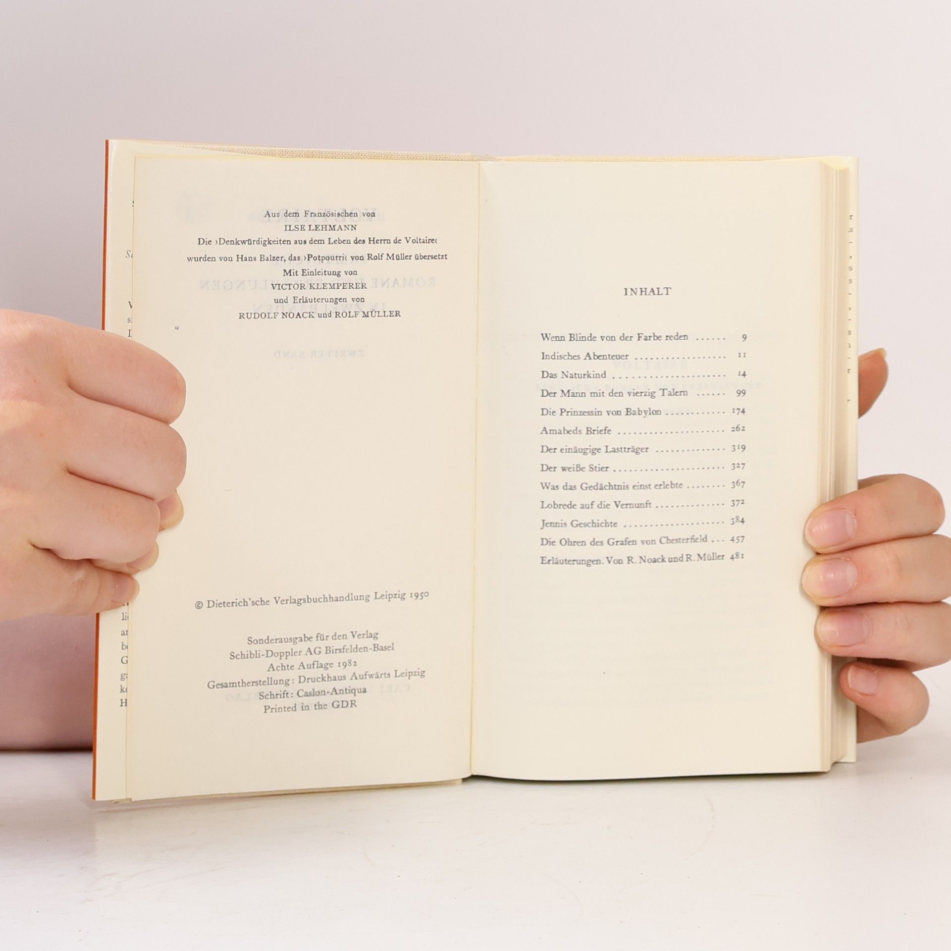 Voltaire Sämtliche Romane und Erzählungen 1-2