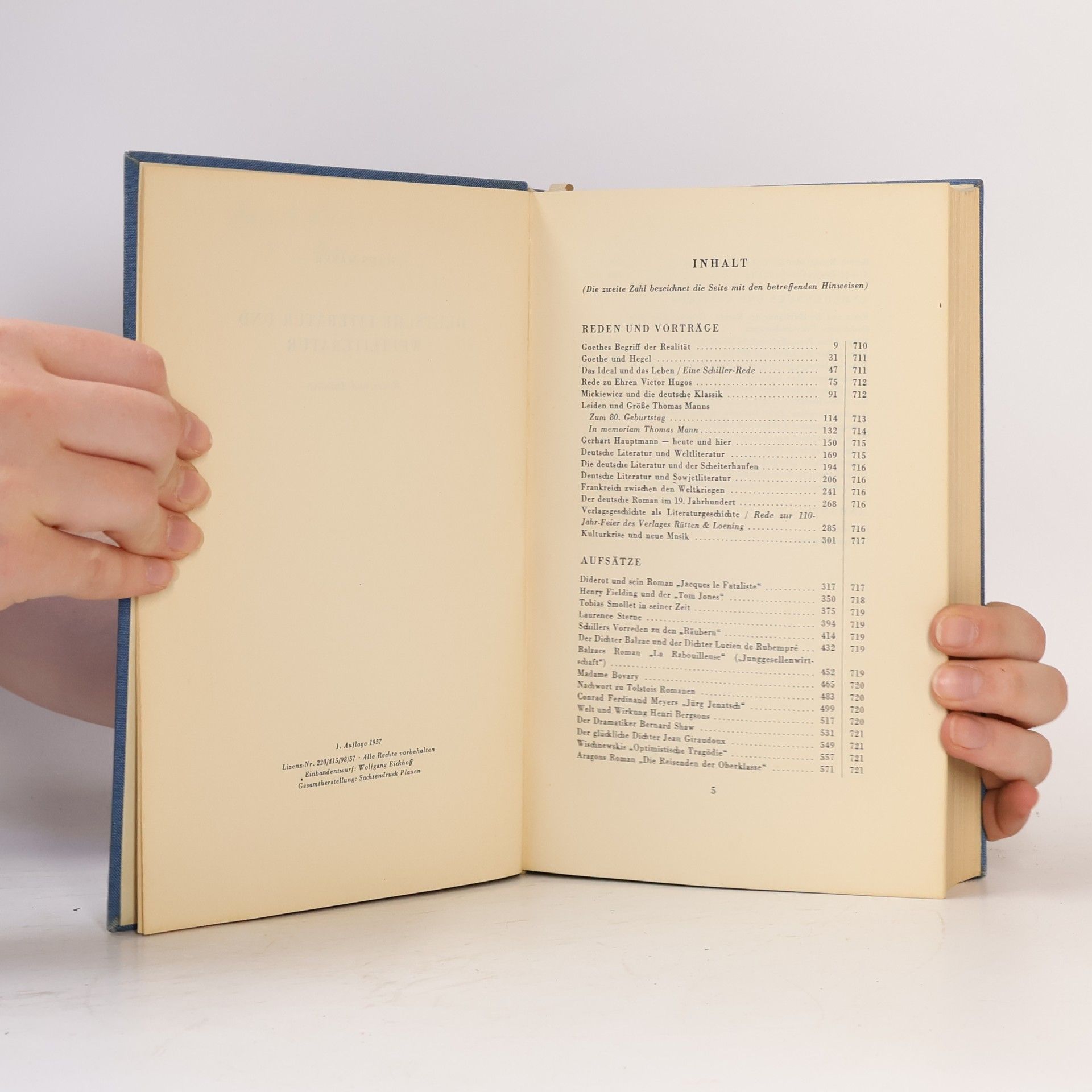 Hans Mayer Deutsche Literatur und Welrliteratur
