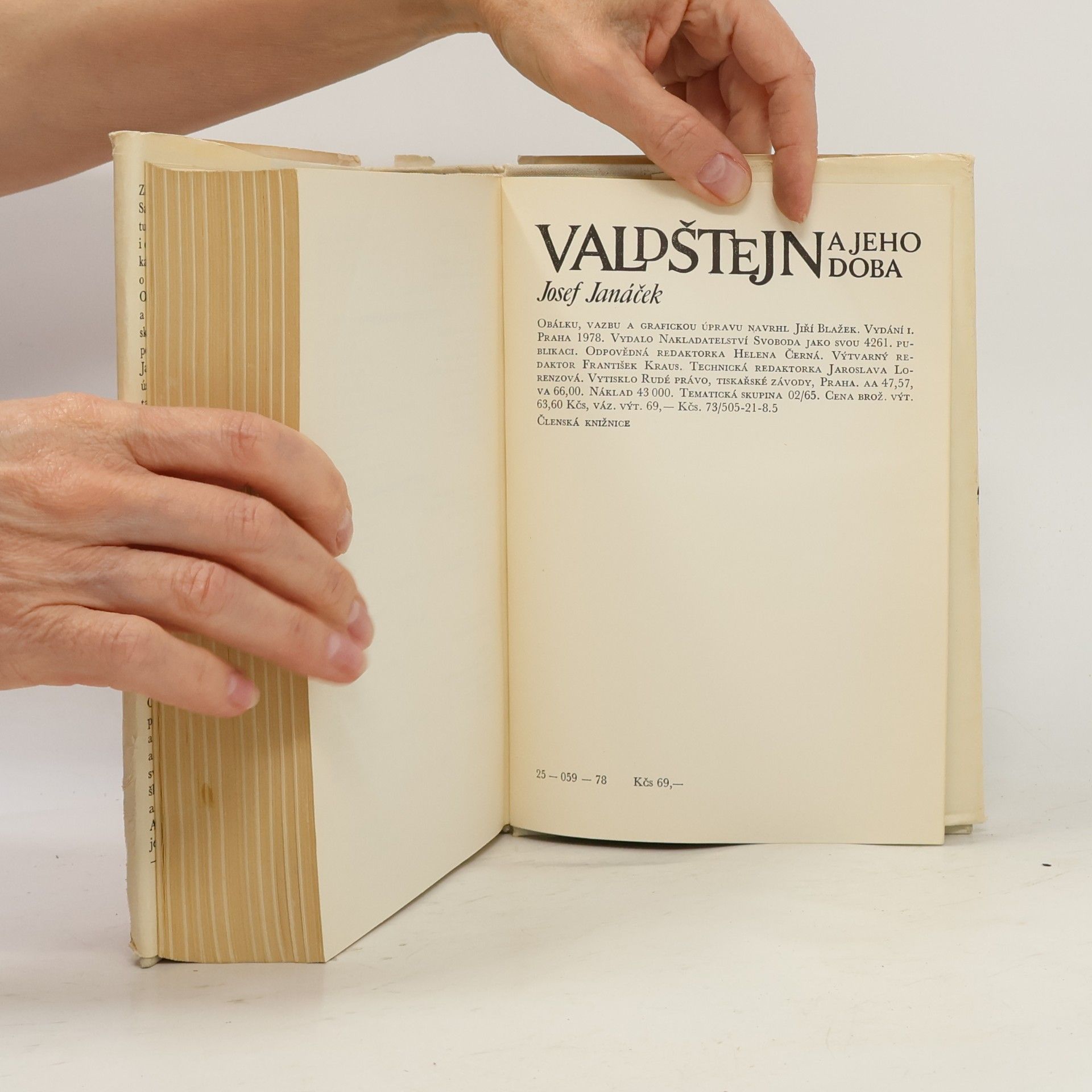 Josef Janáček Valdštejn a jeho doba