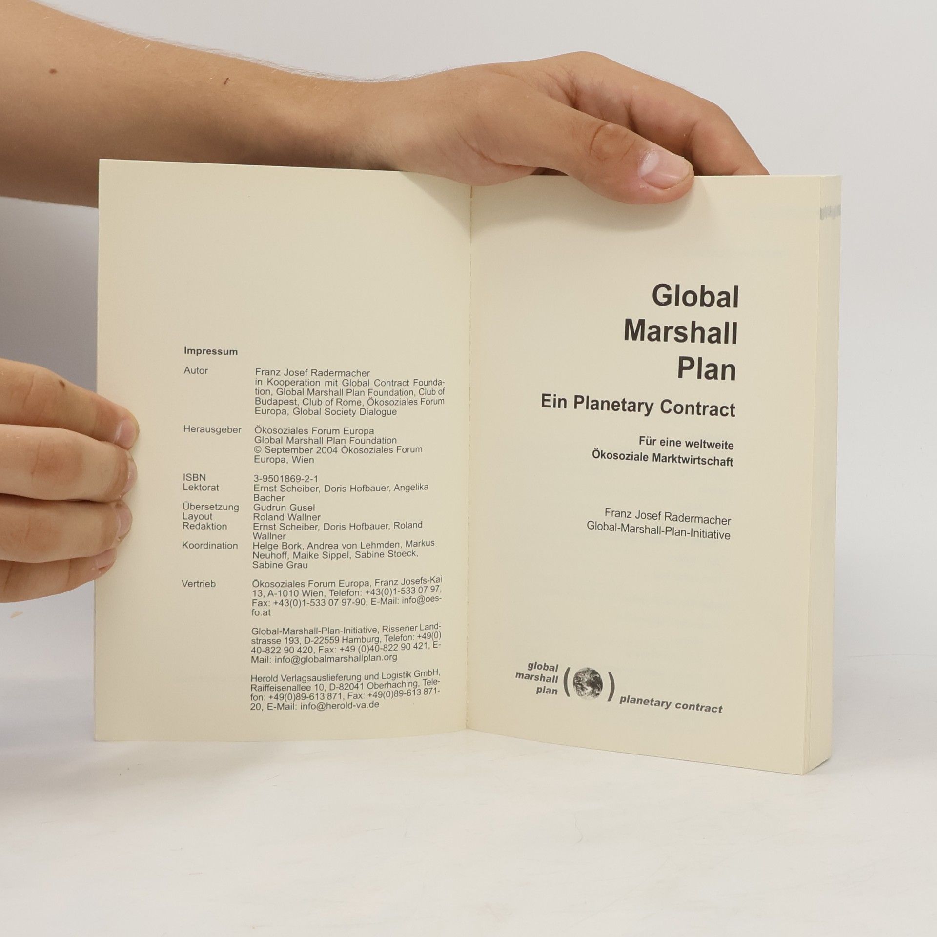 F. J. Radermacher Global Marshall Plan