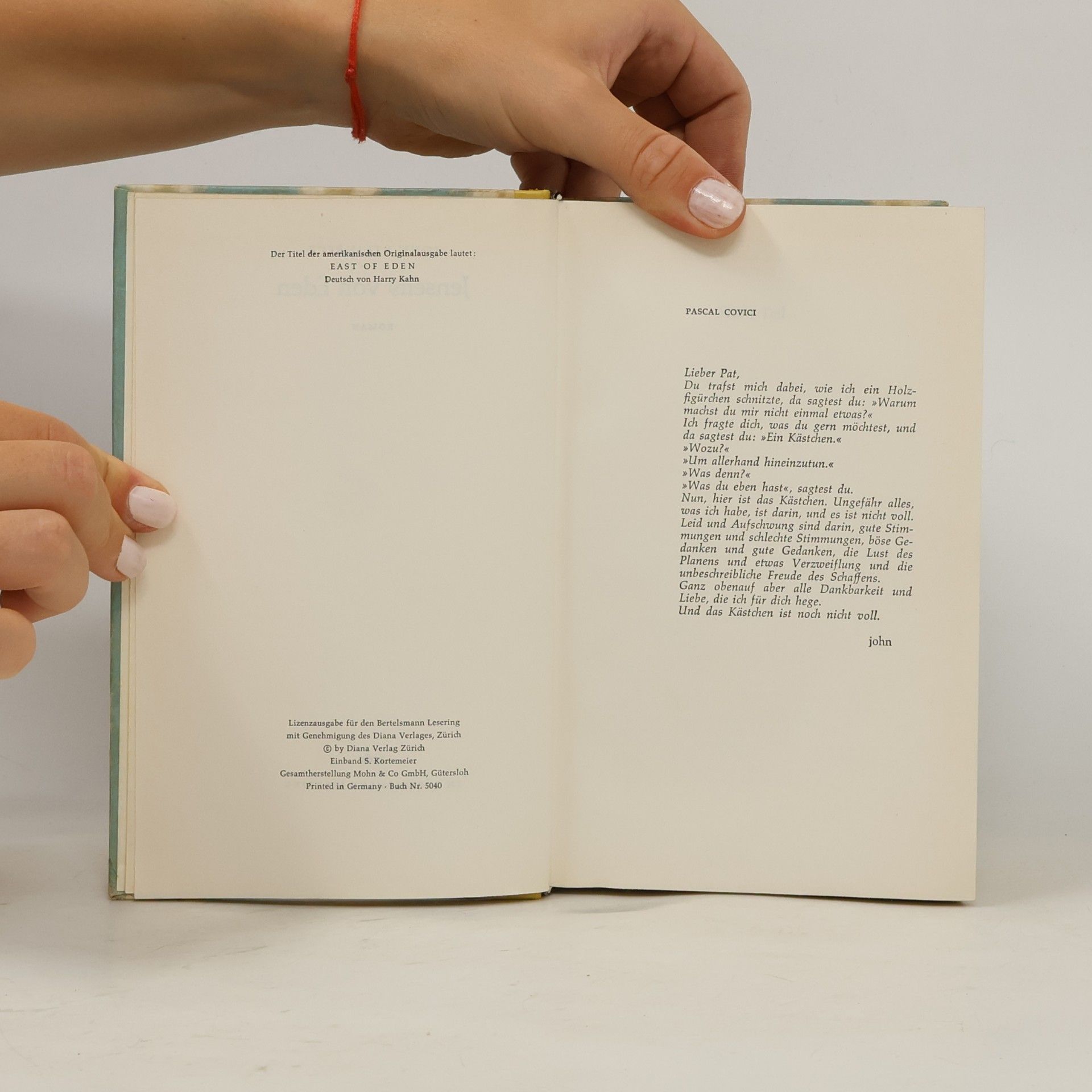 John Steinbeck Jenseits von Eden