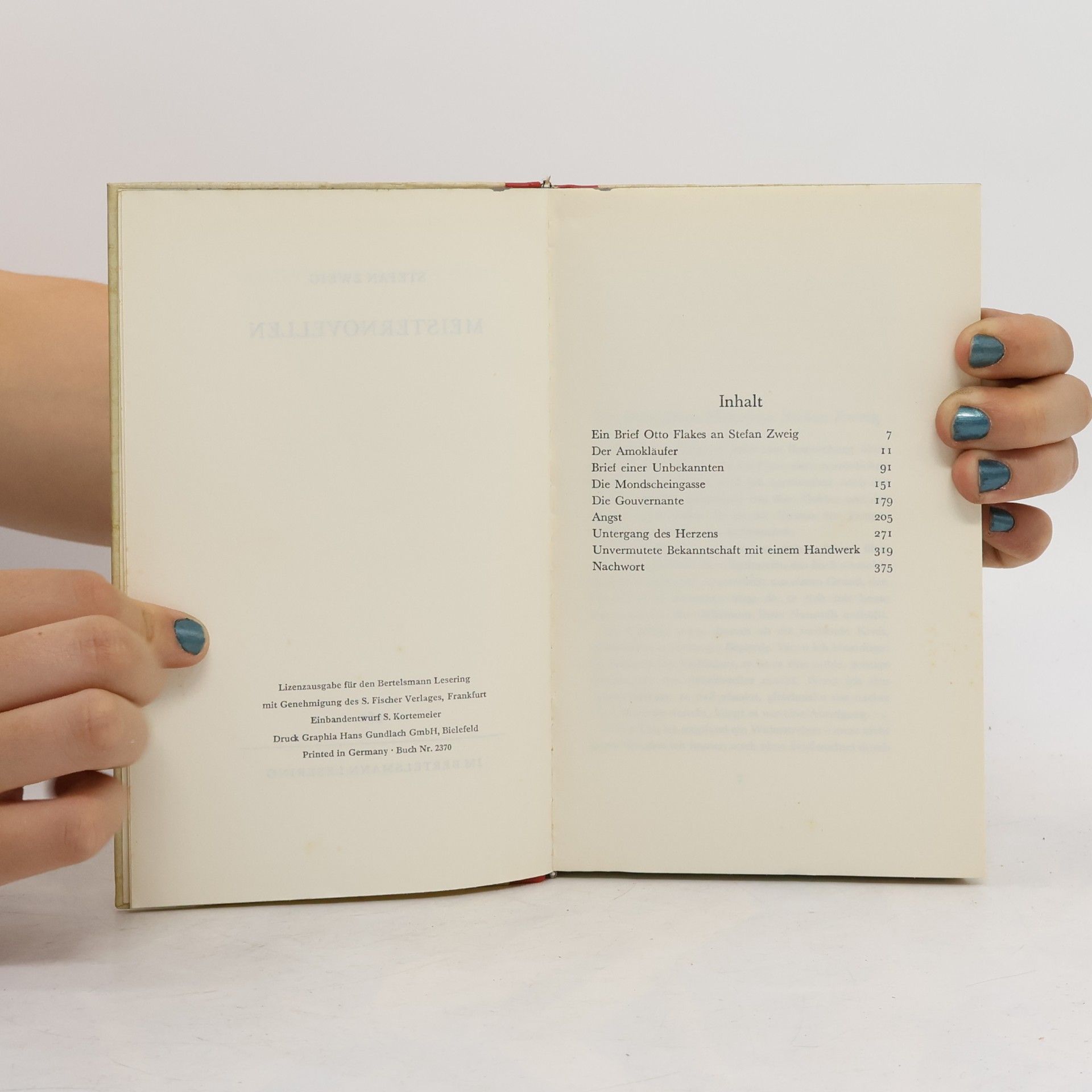 Stefan Zweig Meister novellen