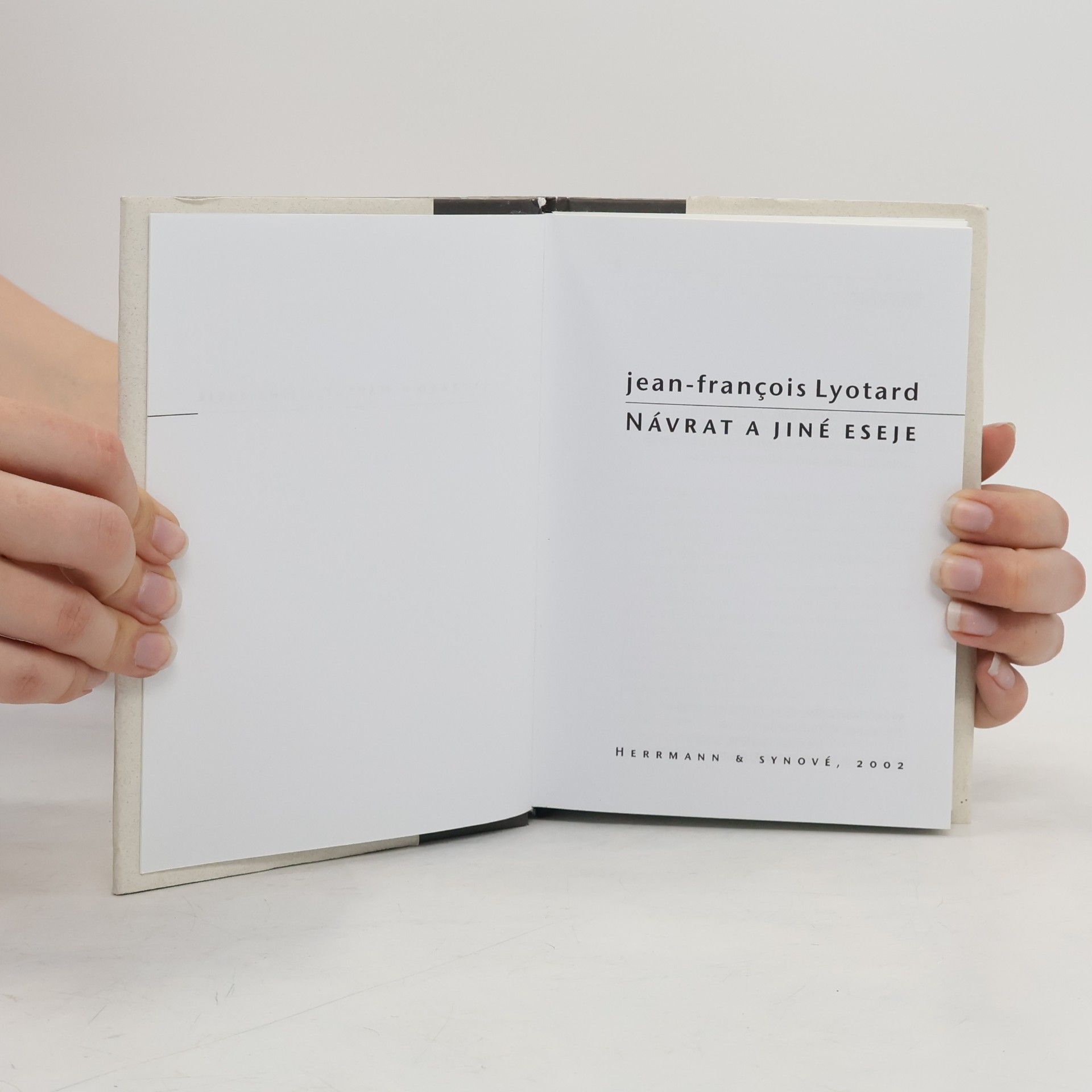 Jean-François Lyotard Návrat a jiné eseje