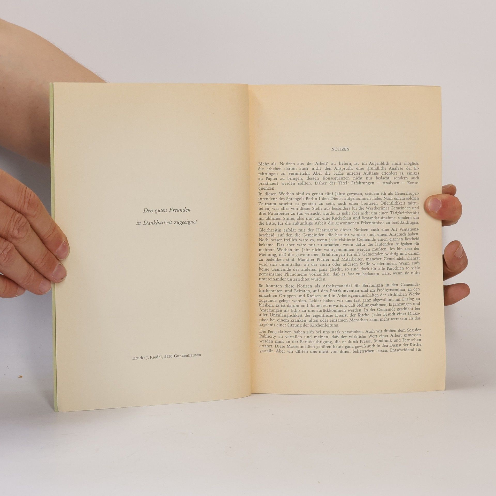 Autores varios Erfahrungen. Analysen. Konsequenzen