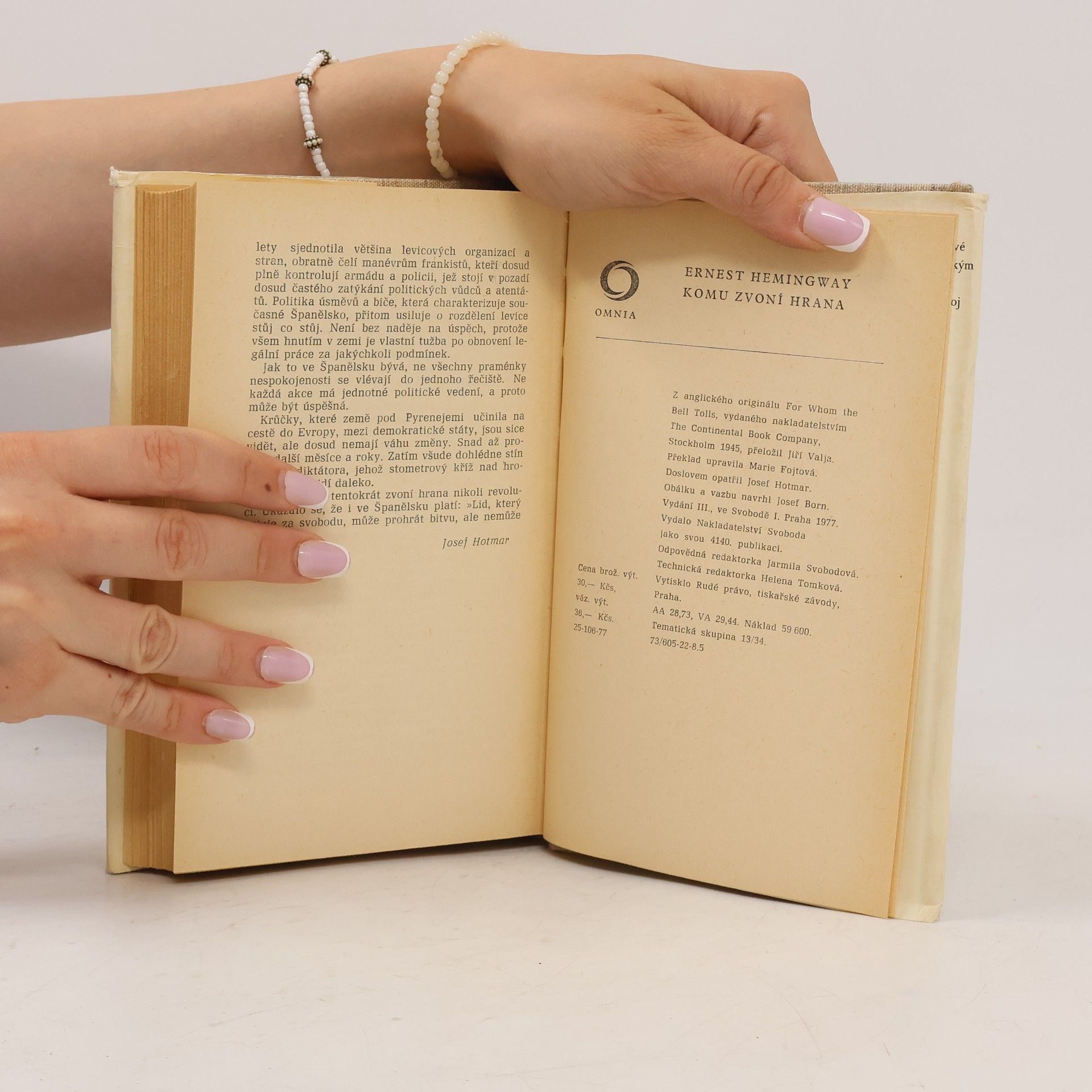 Ernest Hemingway Komu zvoní hrana