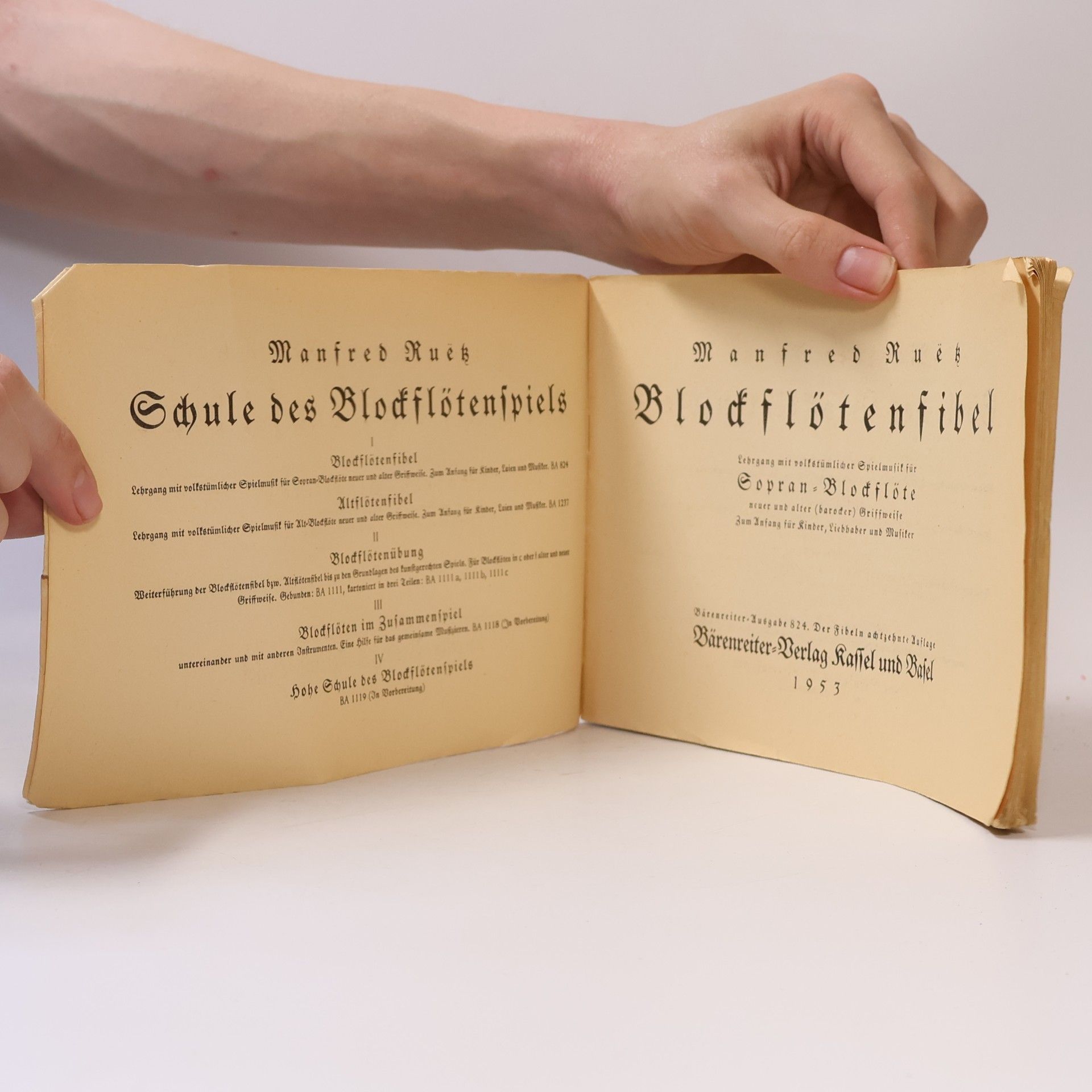 Manfred Ruetz Blockflöten-Fibel