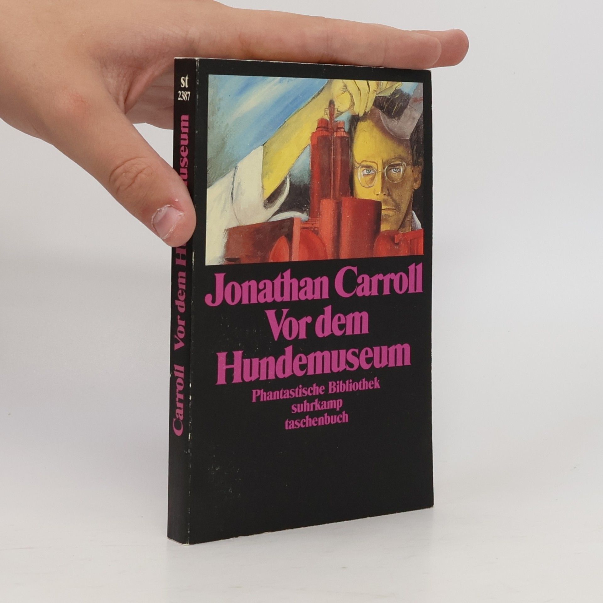 Jonathan Carroll Vor dem Hundemuseum