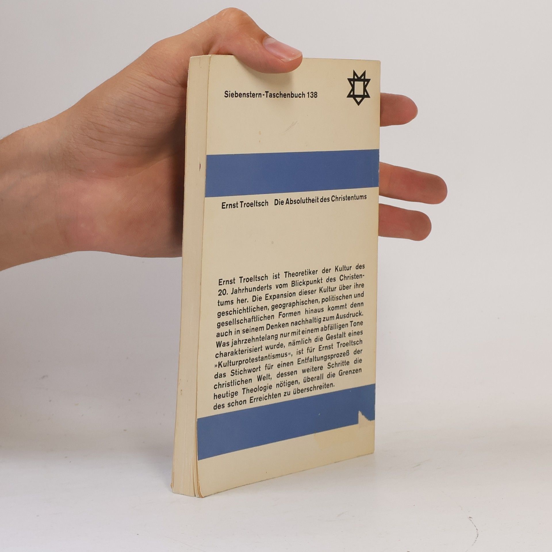 Ernst Troeltsch Die Absolutheit des Christentums