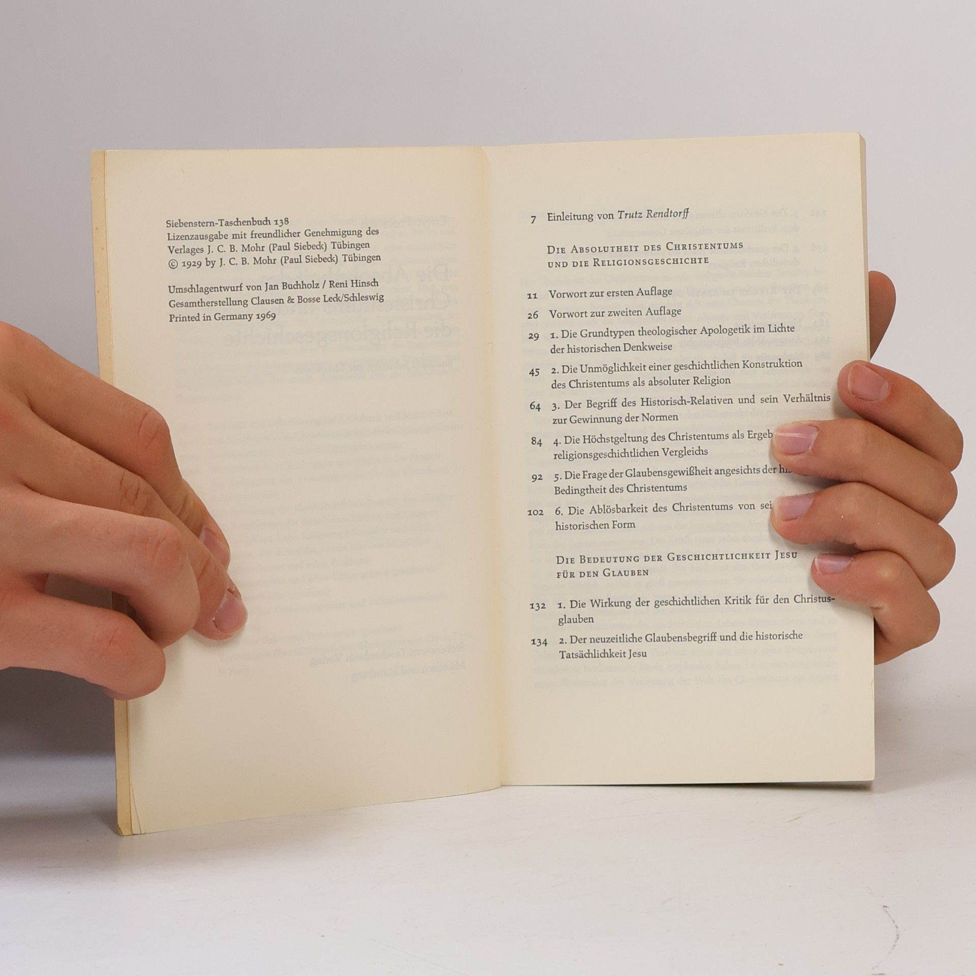 Ernst Troeltsch Die Absolutheit des Christentums
