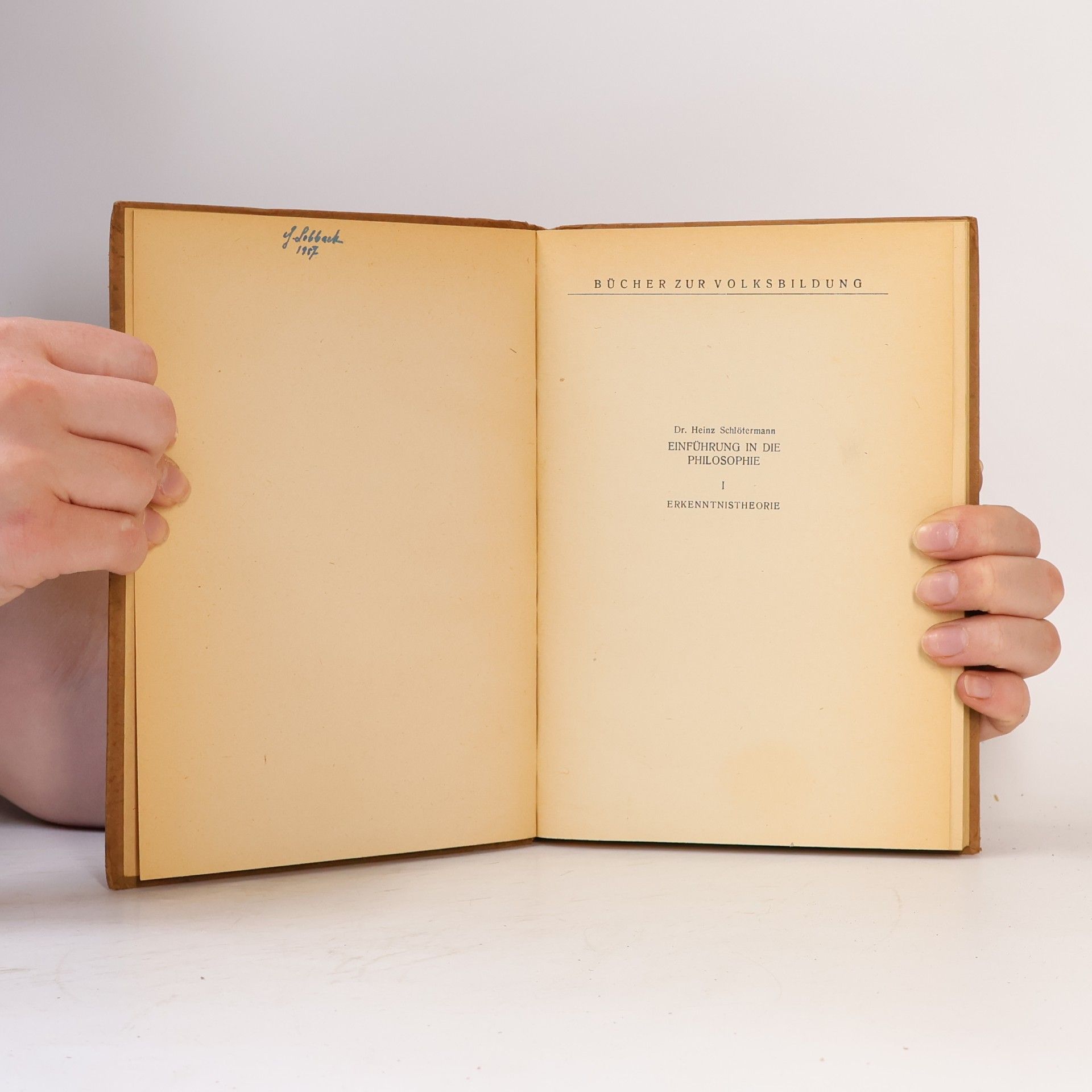 Heinz Schlötermann Einführung in die Philosophie in Gesprächen 1: Erkenntnistheorie