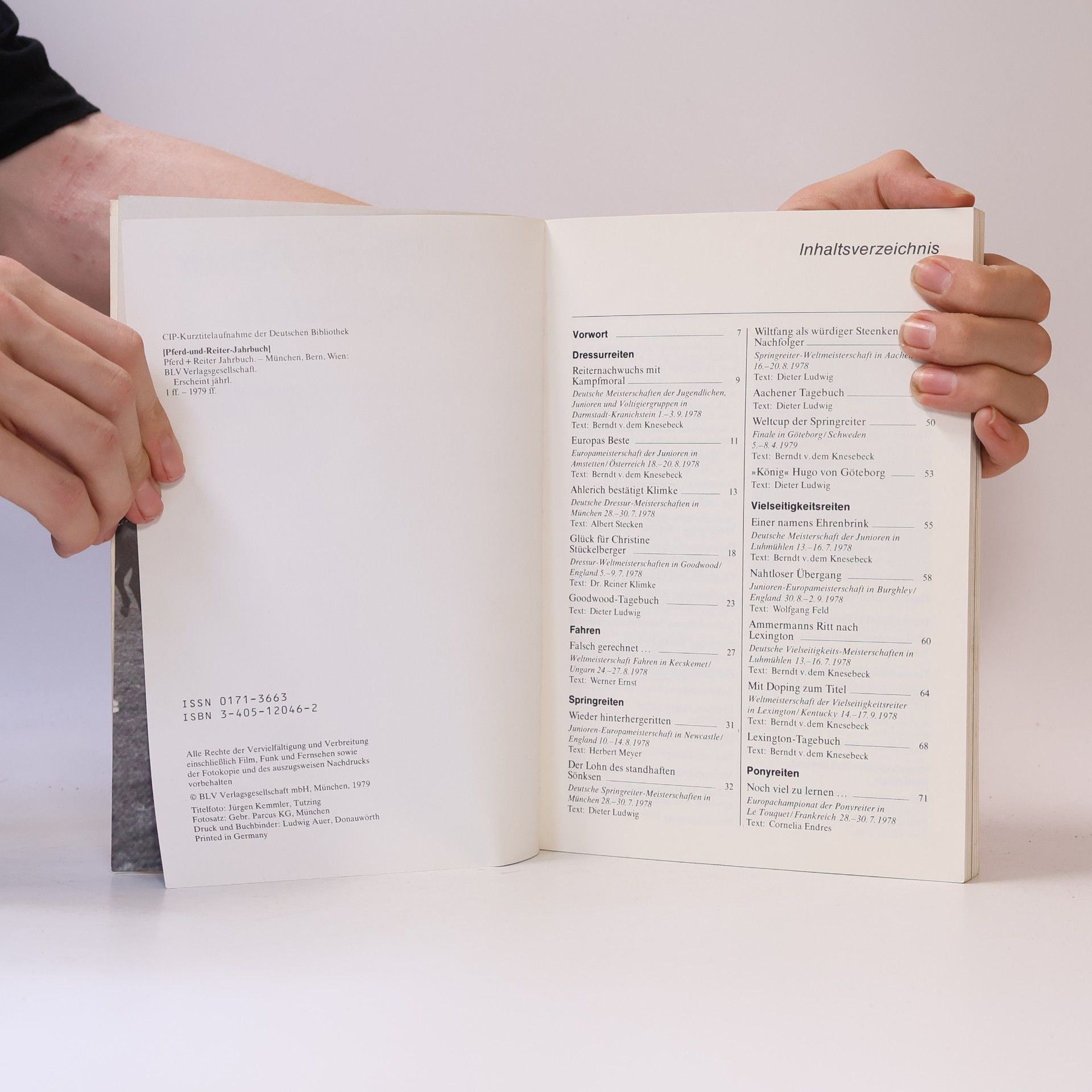 Berndt von dem Knesebeck Pferd + Reiter Jahrbuch
