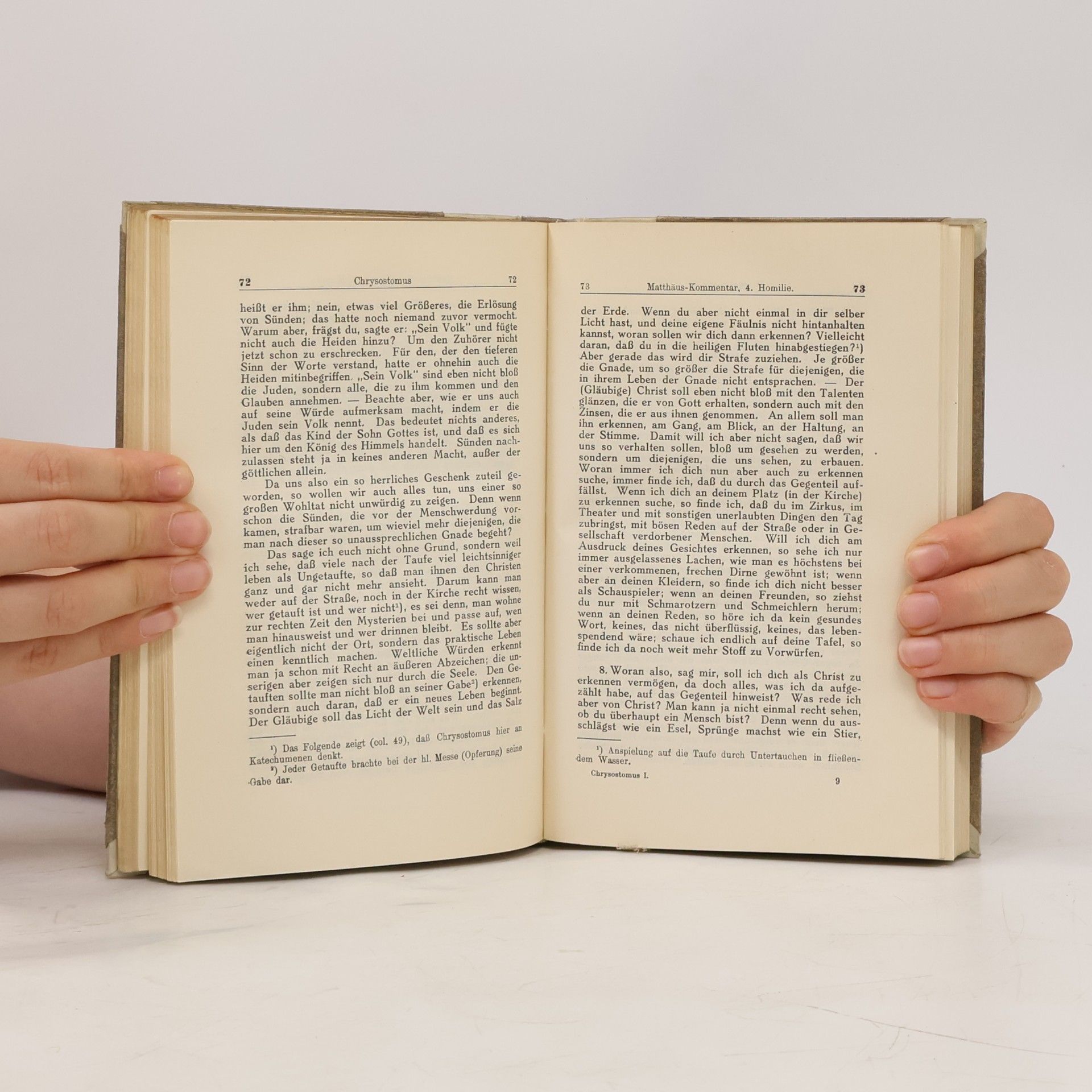 Johannes Chrysostomus Kommentar zum Evangelium des hl. Matthäus I.