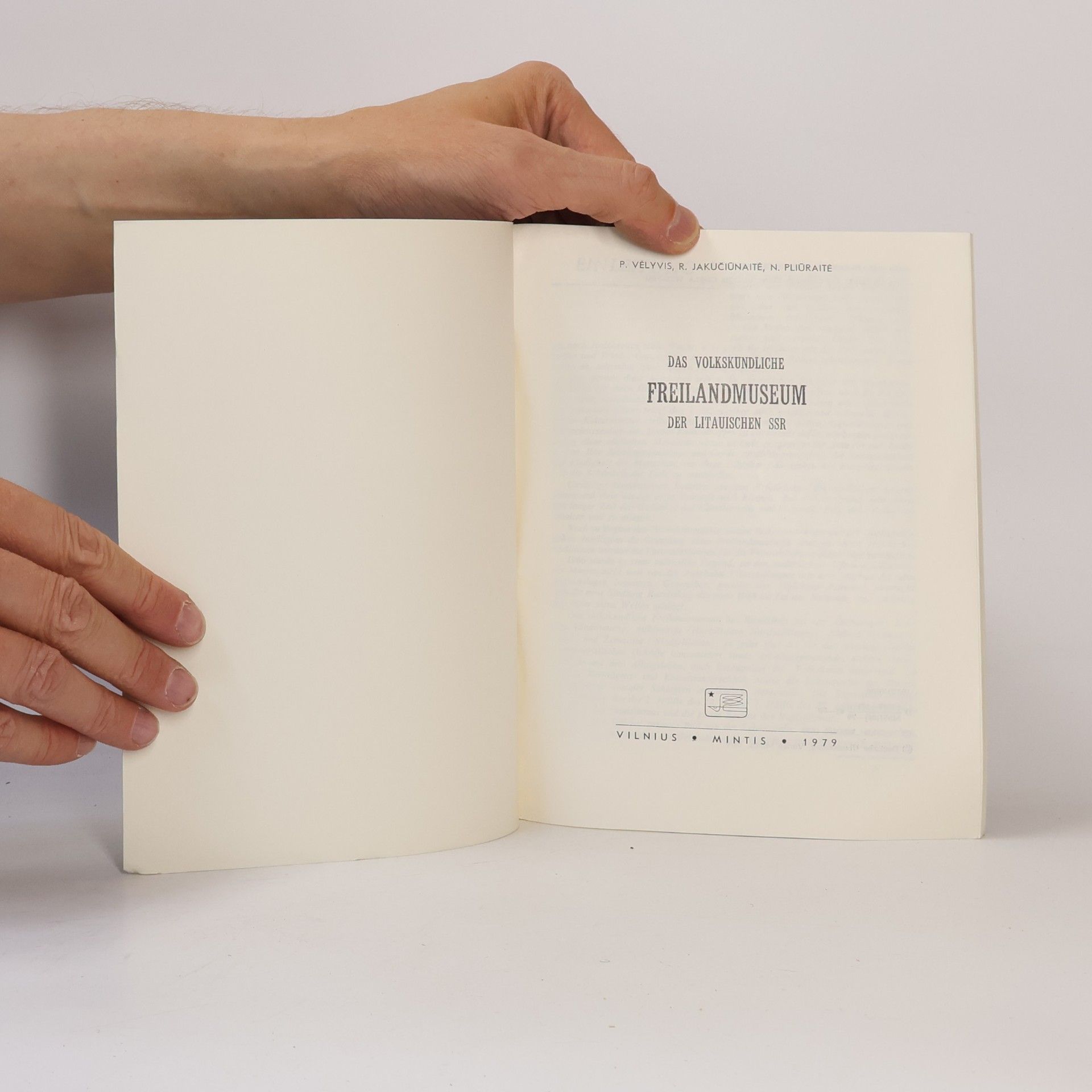 Various authors Das Volkskundliche Freilandmuseum der Litauischen SSR