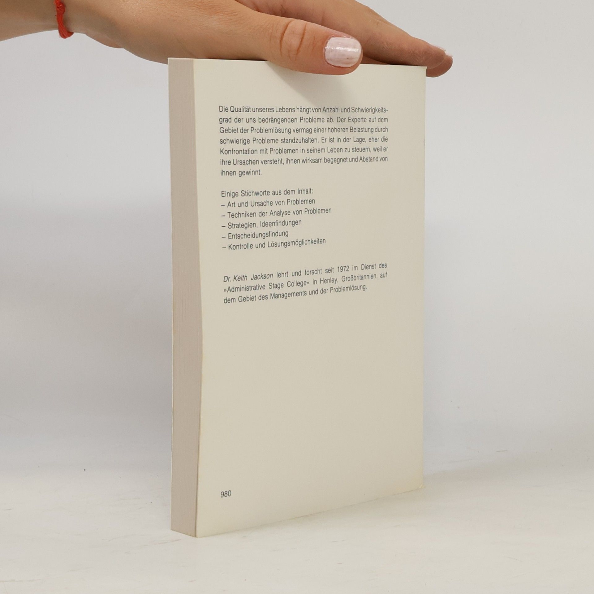 Keith F. Jackson Die Kunst der Problemlösung