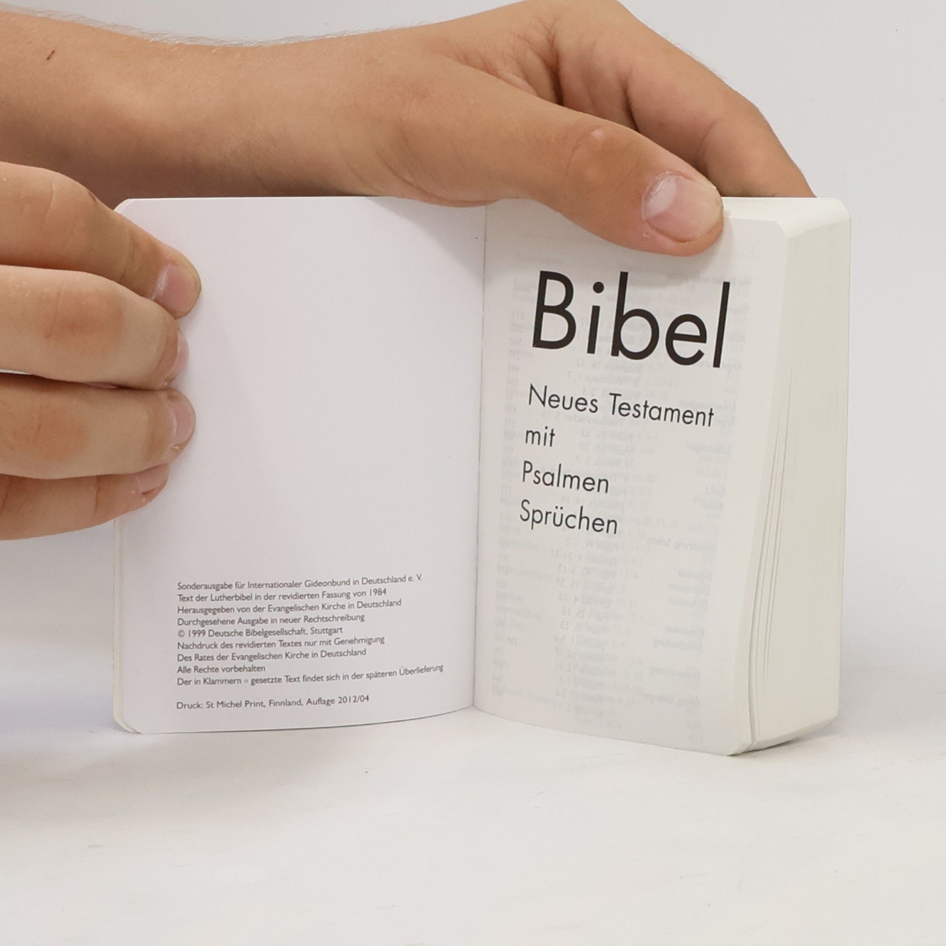 Kolektiv autorů Bibel. Neues Testament mit Psalmen Sprüchen
