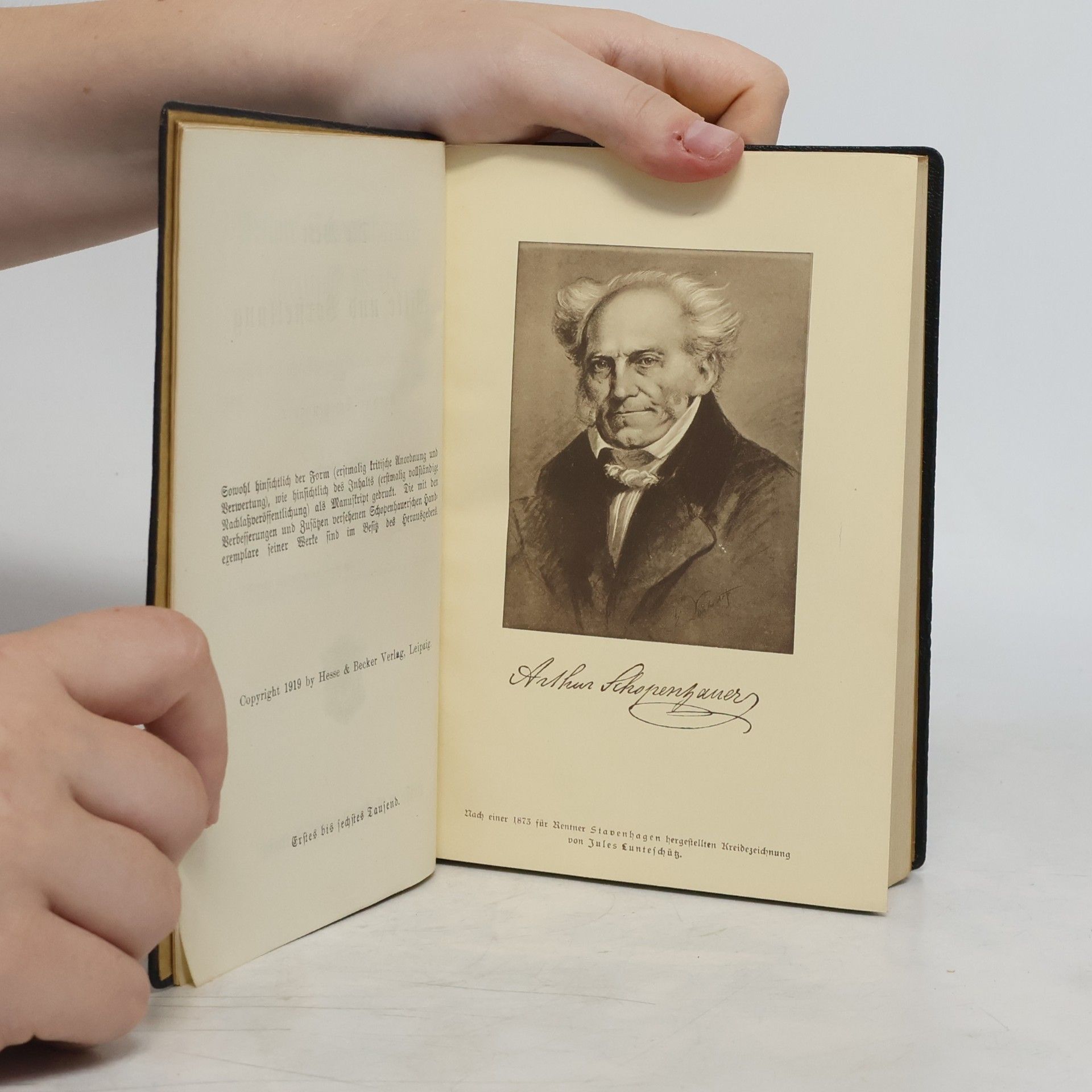 Arthur Schopenhauer Die Welt als Wille und Vorstellung