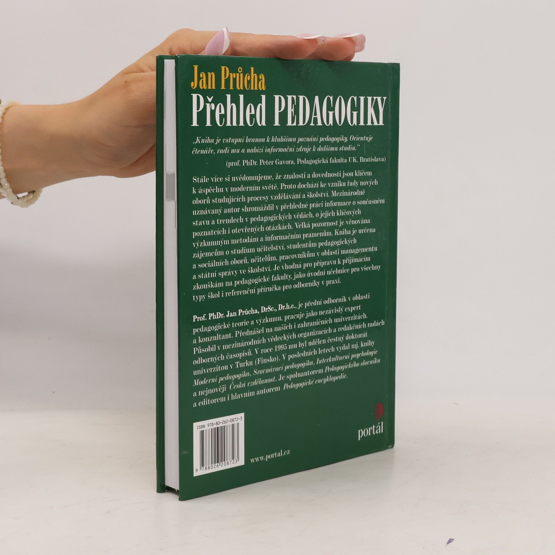 Jan Průcha Přehled pedagogiky. Úvod do studia oboru
