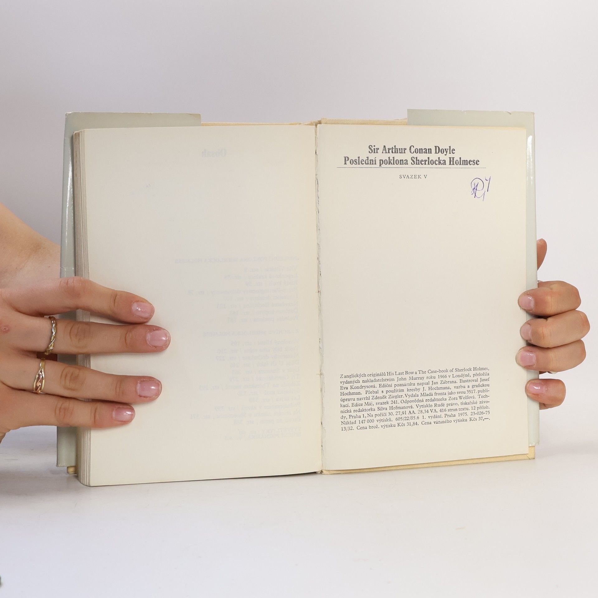 Arthur Conan Doyle Poslední poklona Sherlocka Holmese