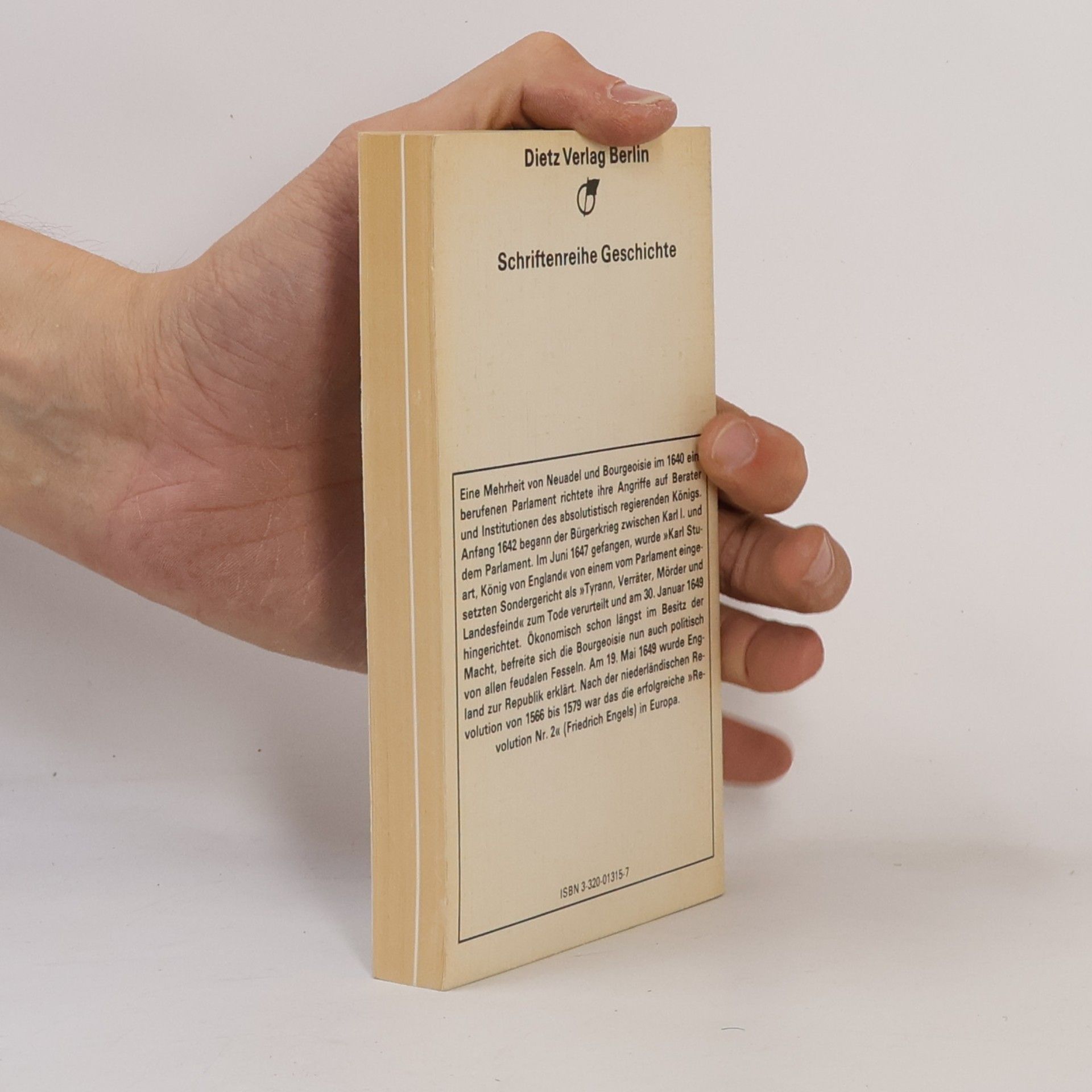 Gerhard Schilfert Schriftenreihe Geschichte: Die englische Revolution