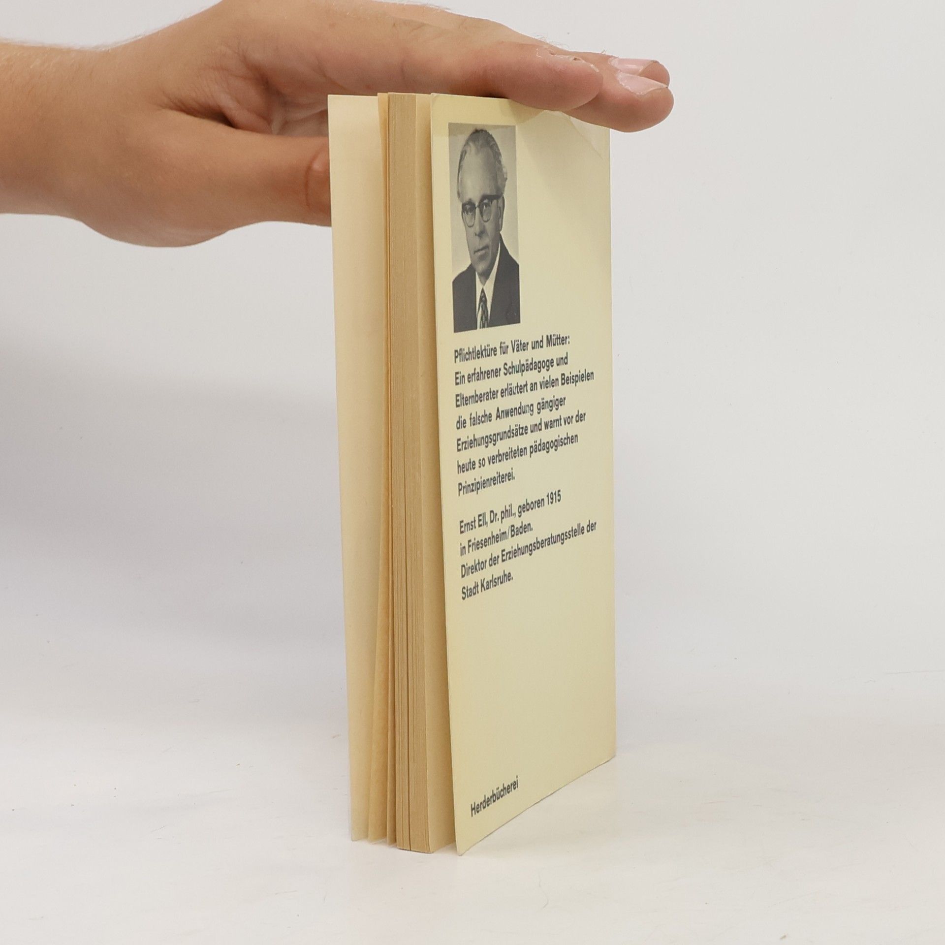 Ernst Ell Erziehung ohne Prinzipienreiterei