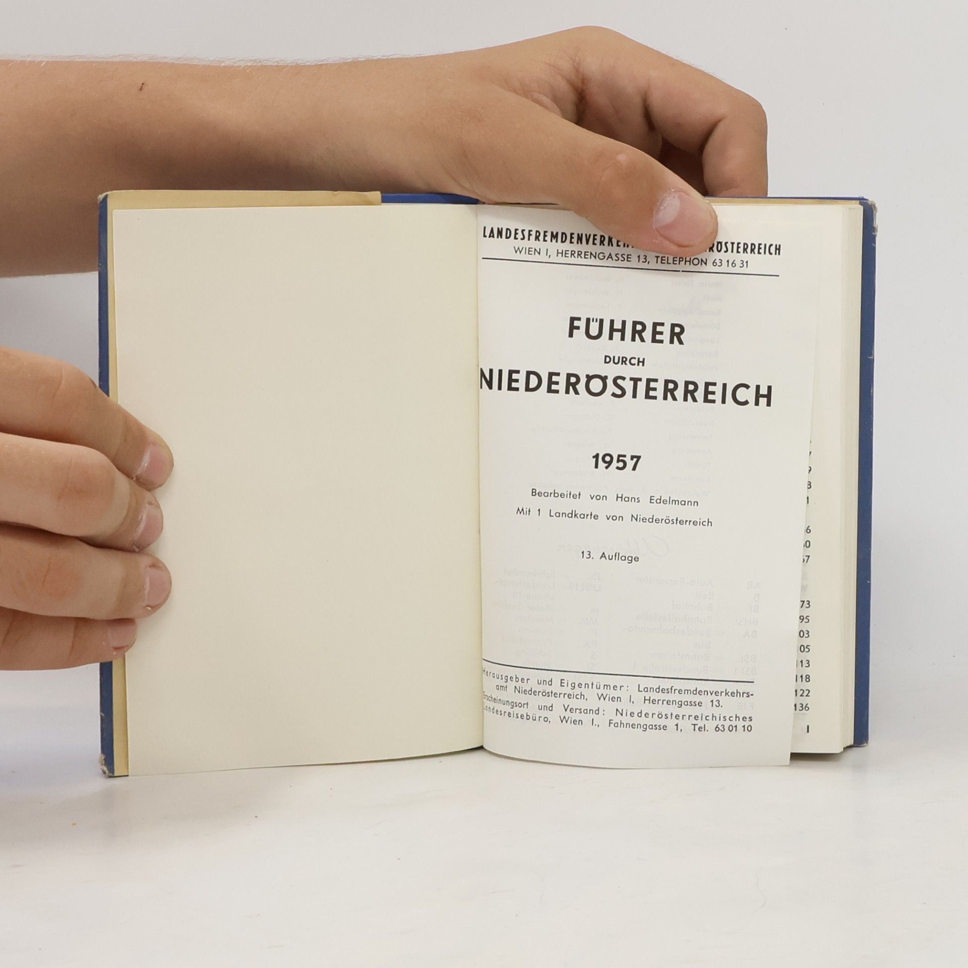 Hans Edelmann Führer durch Niederösterreich
