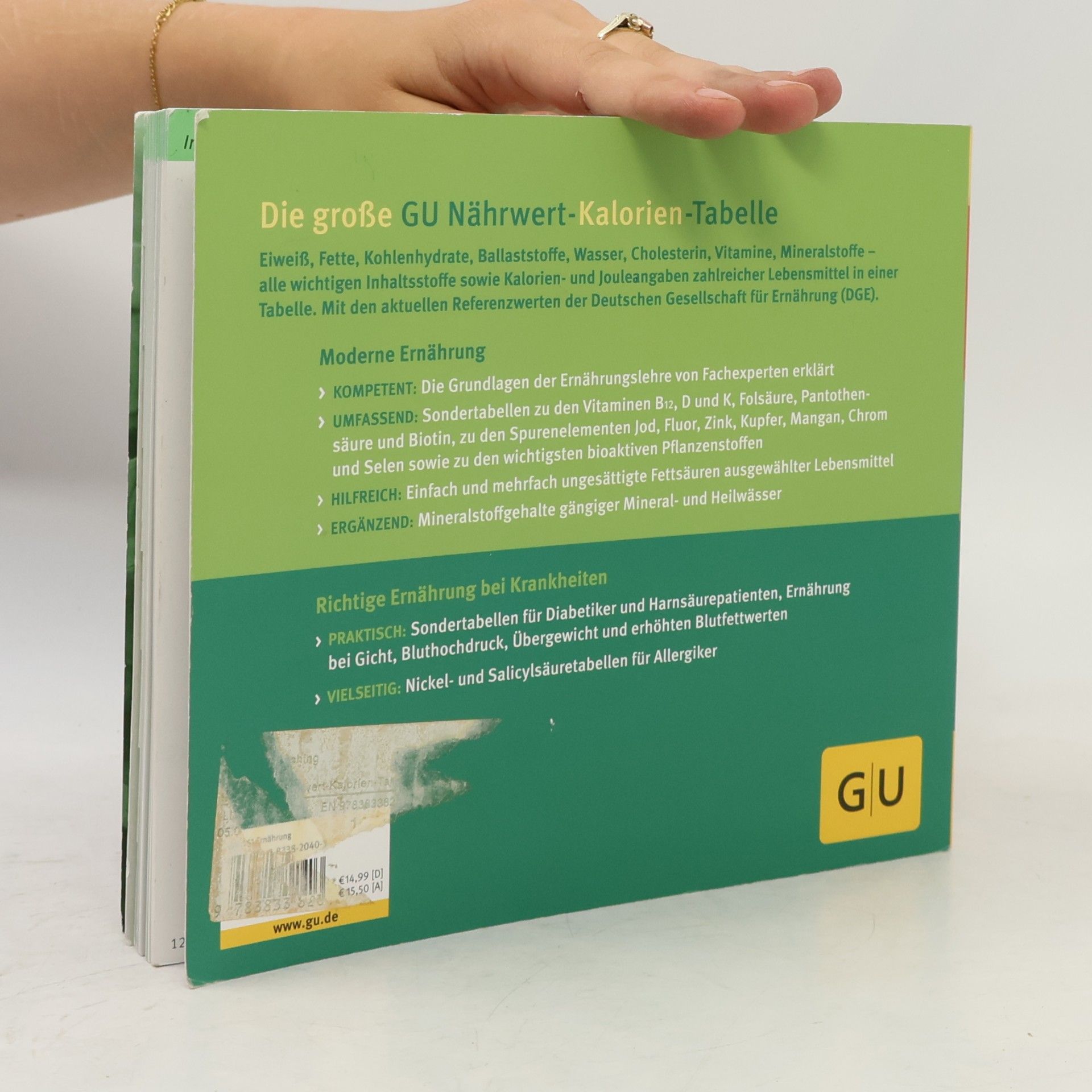 Autorenkollektiv Die große GU Nährwert Kalorien Tabelle